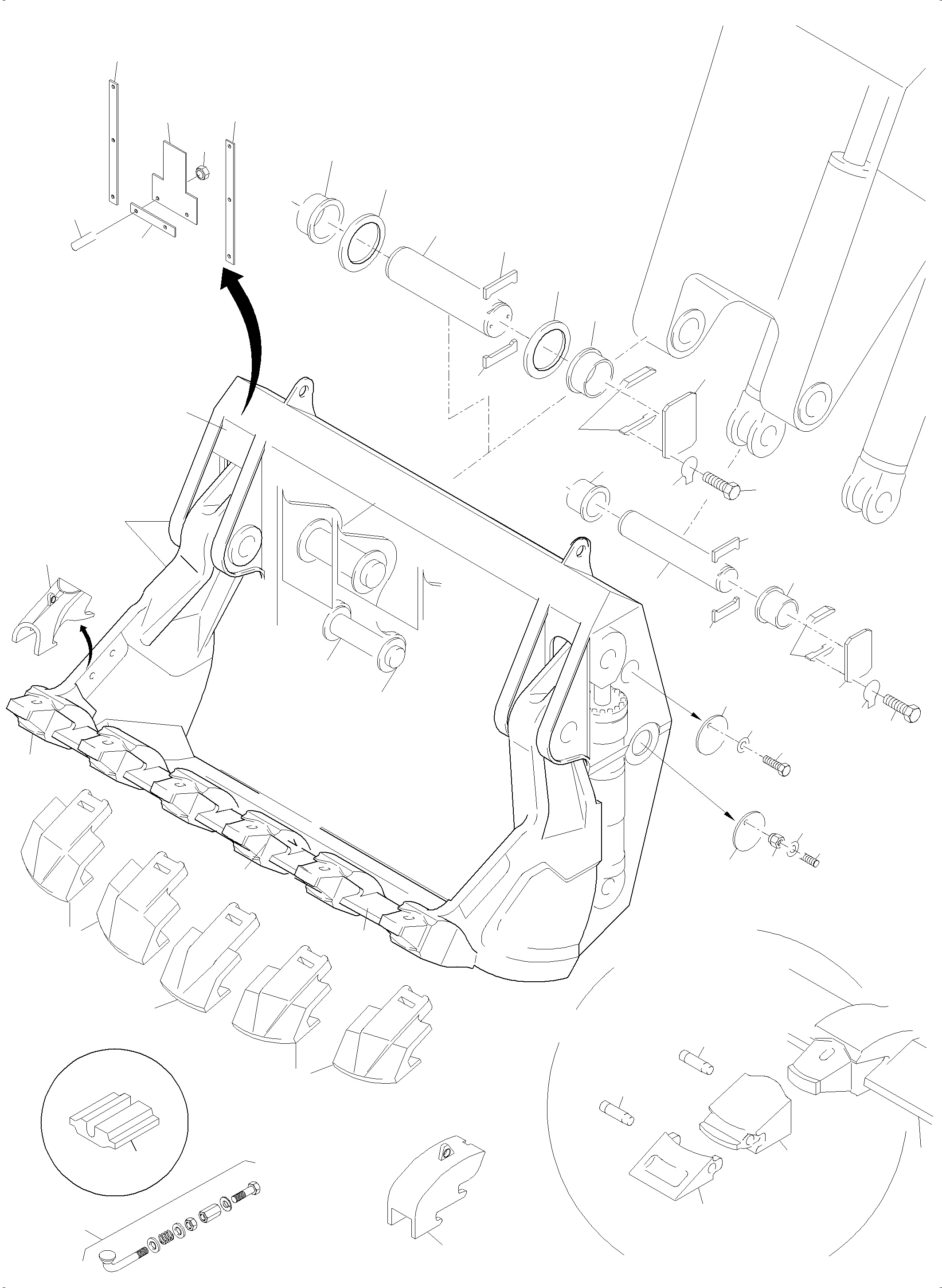 Shroud r.h. 932 950 40 KOMATSU