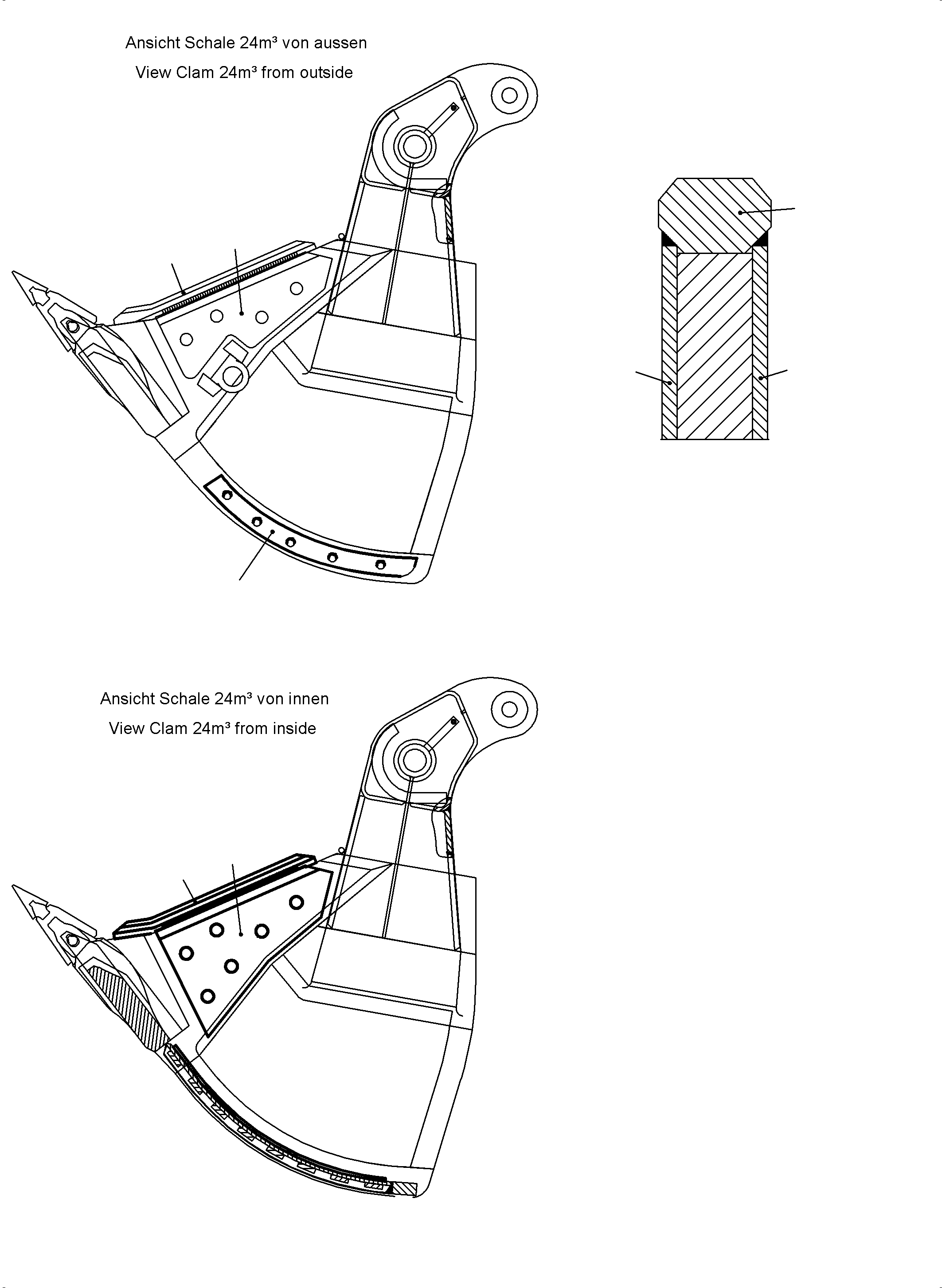 Wear plate outside 932 196 40 KOMATSU