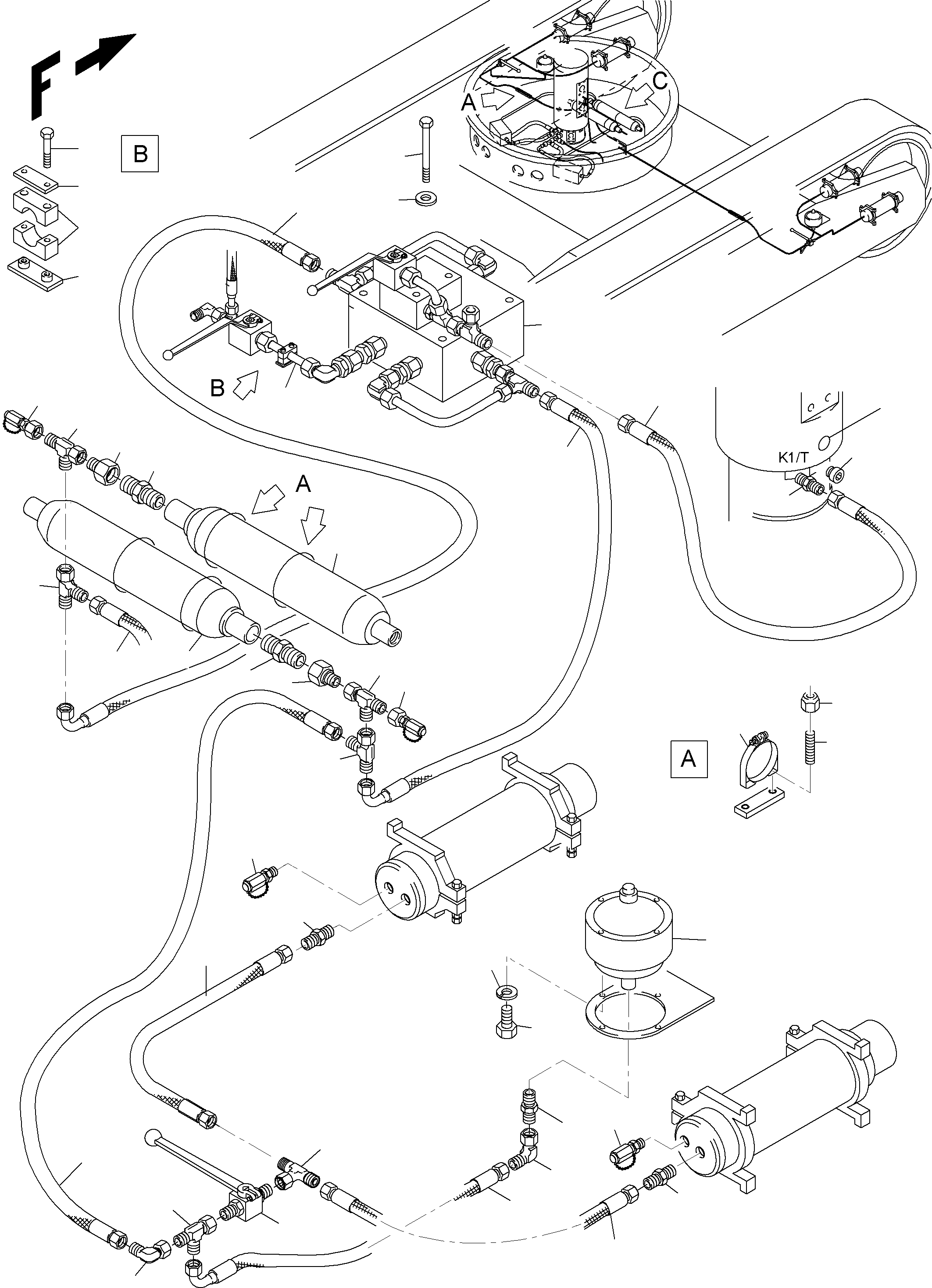 Труба 643 951 40 KOMATSU