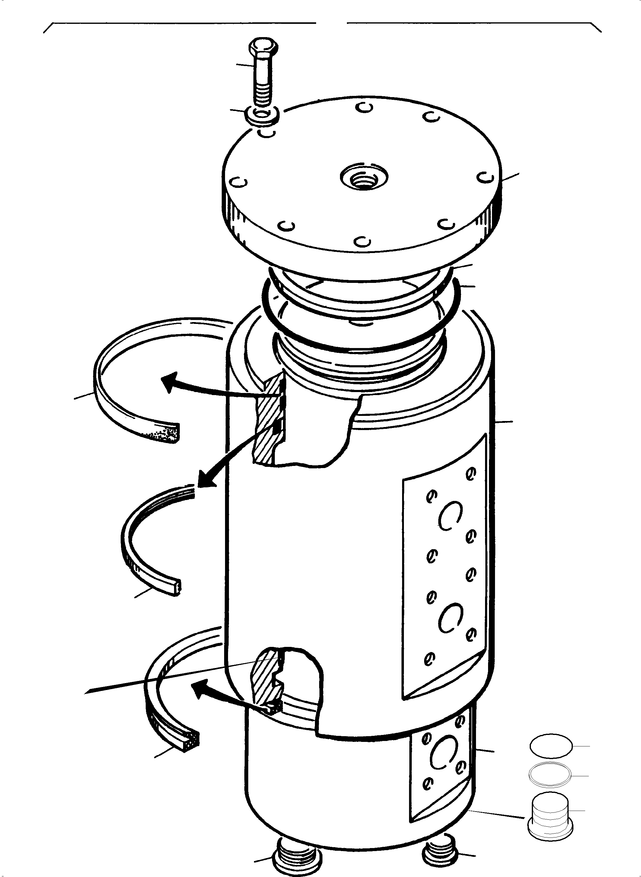Seal kit consist. of fig-nos: Bild-Nr.  16;18;19;20;21,31;32;33;34;35 797 695 73 KOMATSU