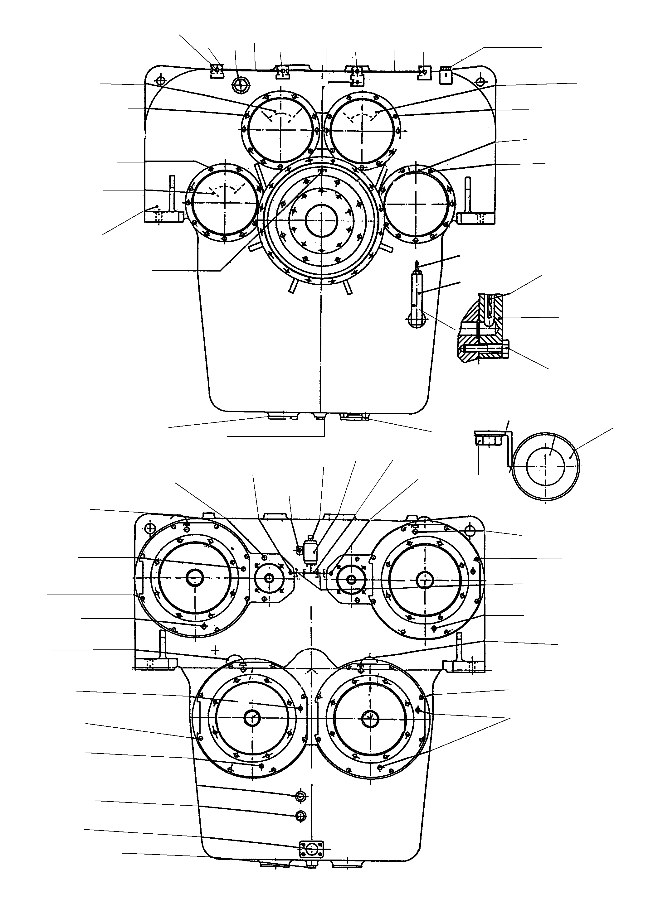 Pump distributor gear 922 585 40 KOMATSU