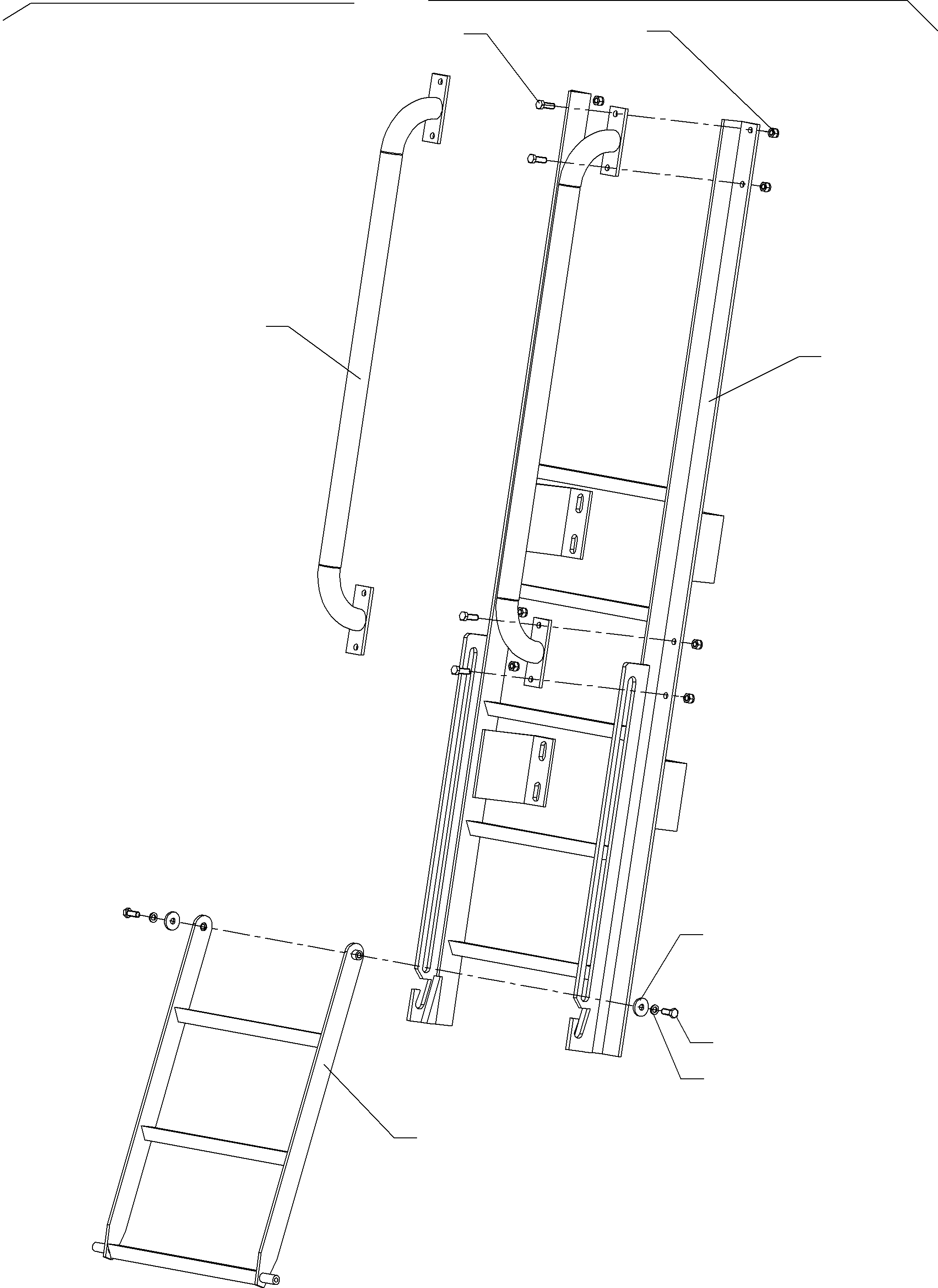 Ladder assy. 945 148 40 KOMATSU