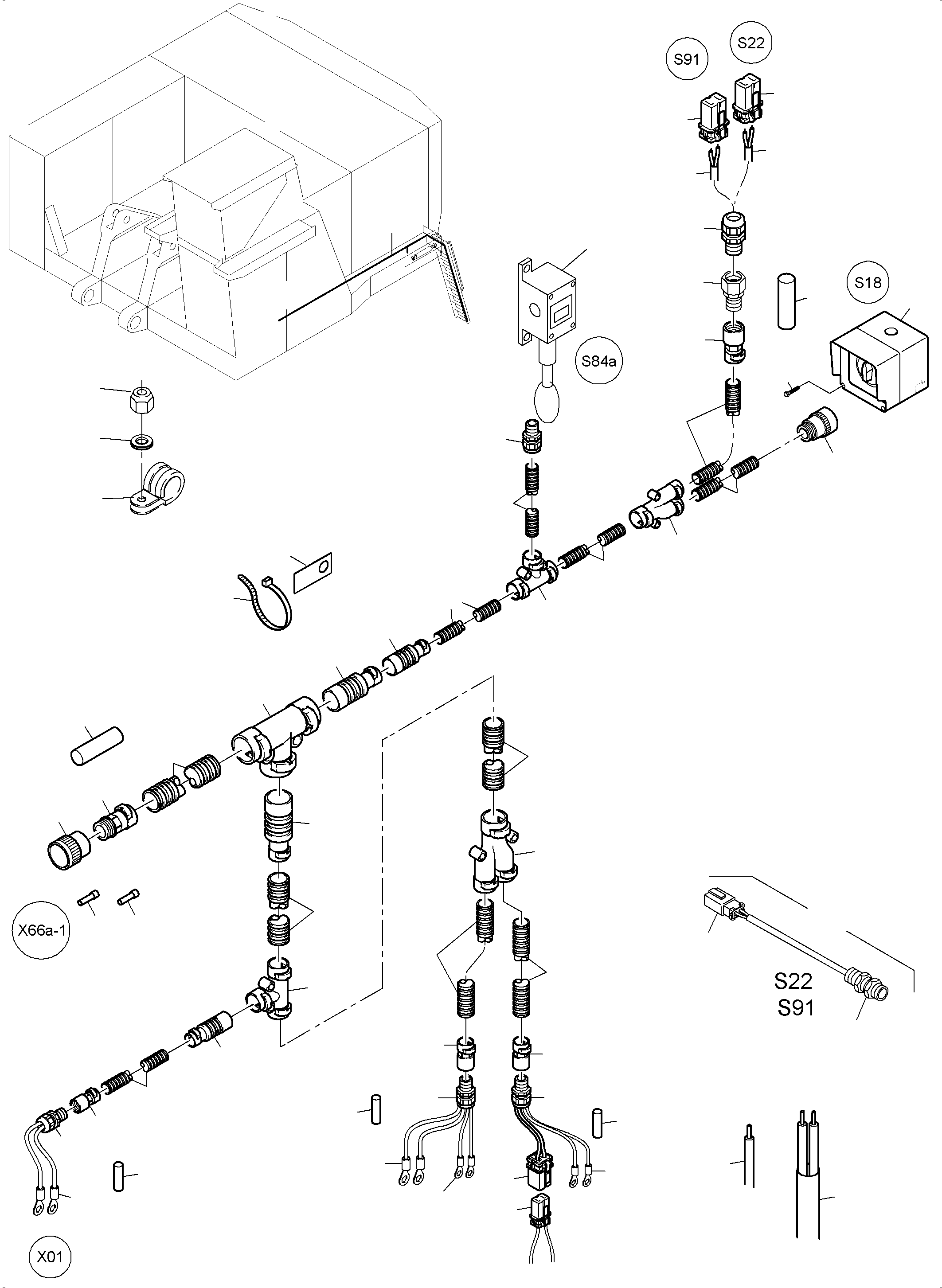 Зажим 0443458710 KOMATSU