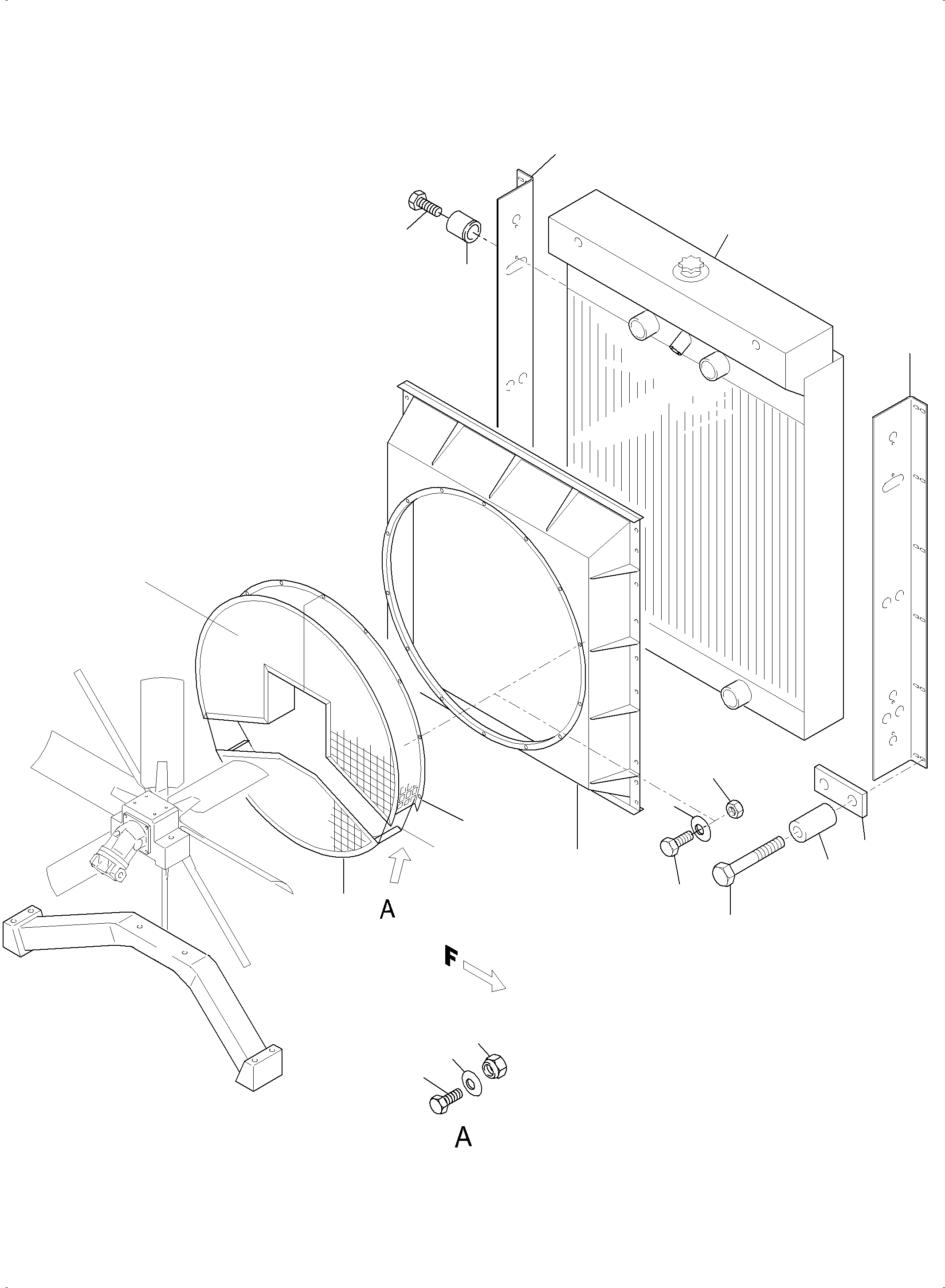 Fan cage 956 155 40 KOMATSU