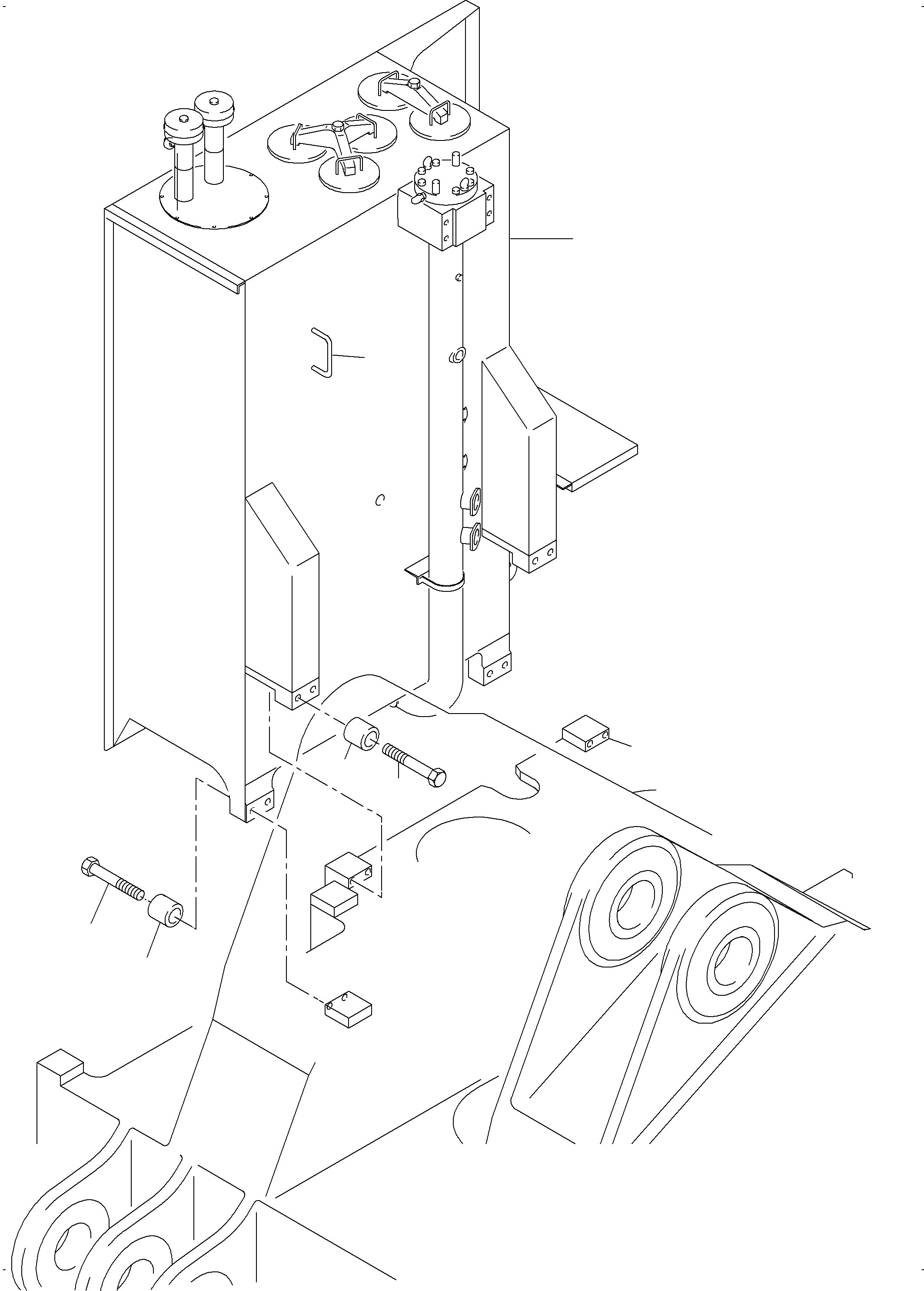 Main oil tank assy. 957 200 40 KOMATSU