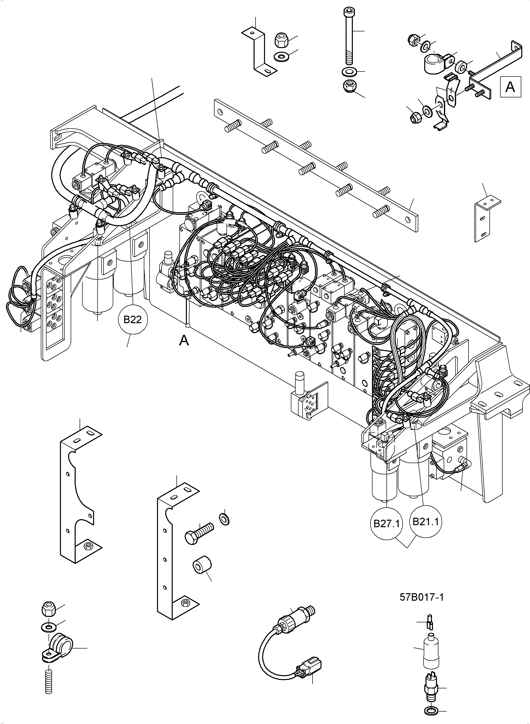 Pressure with 0,5 bar kpl 955 446 40 KOMATSU