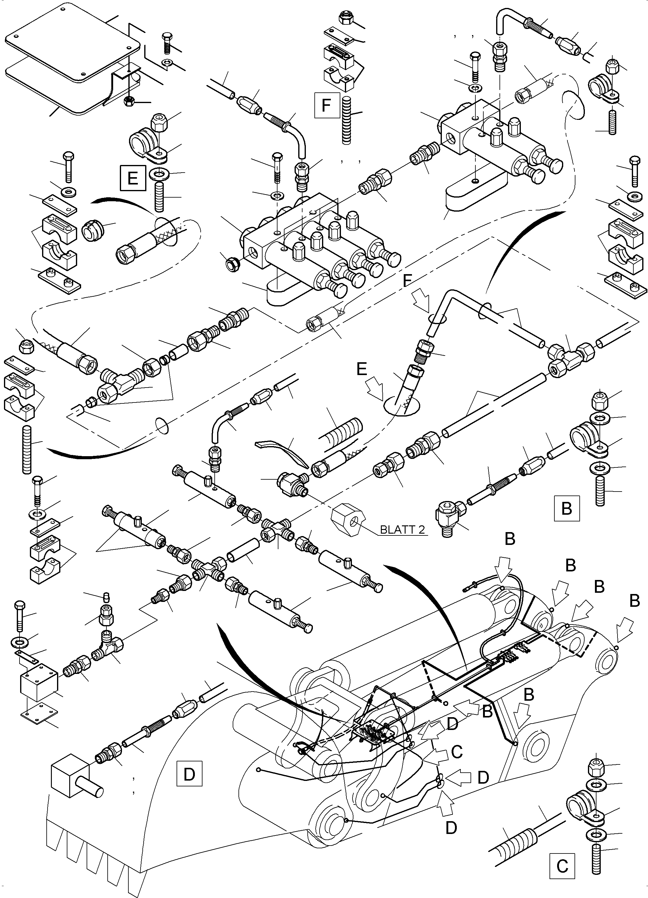 Резьбовой штифт 957 641 40 KOMATSU