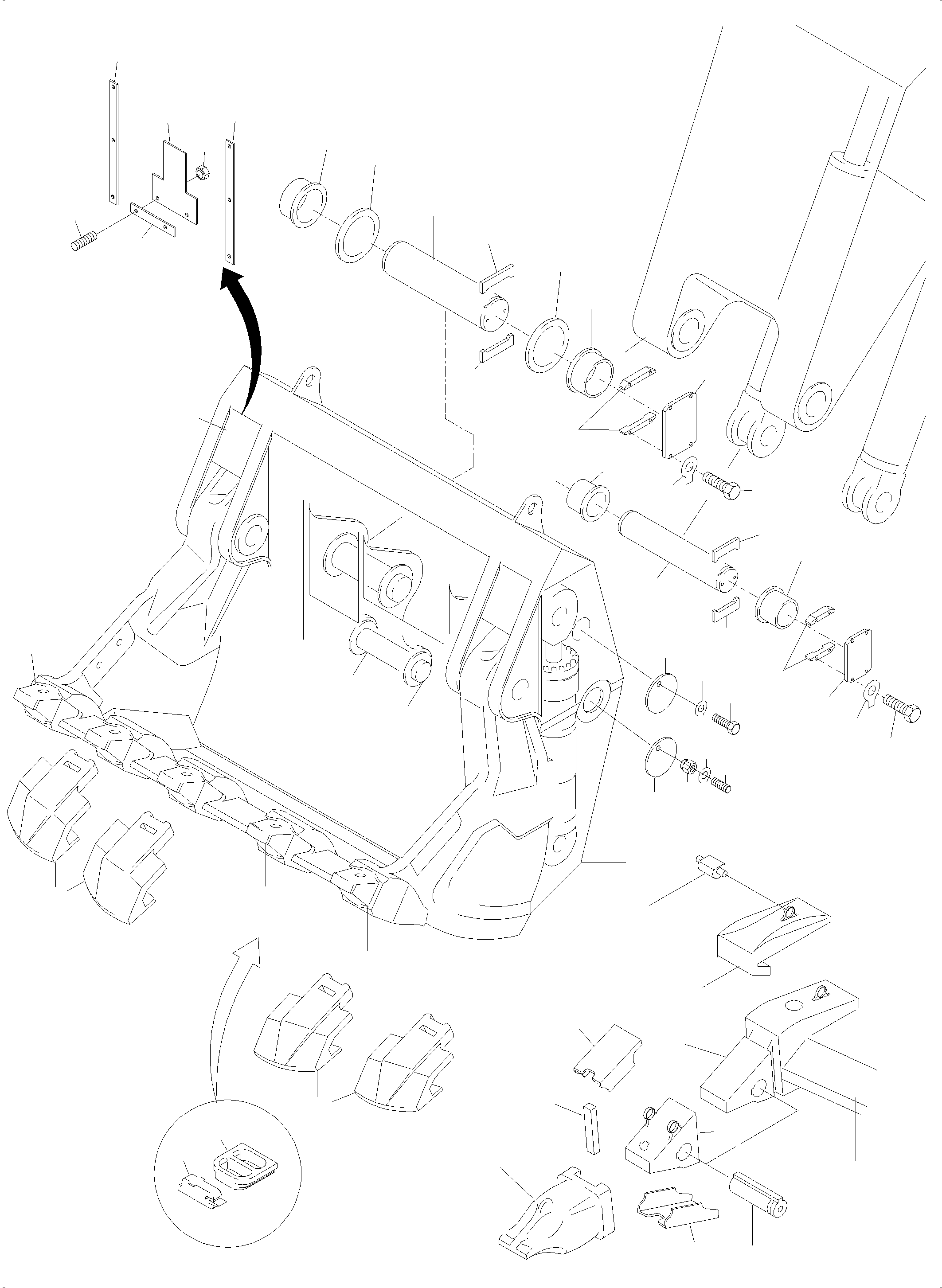 Tooth adapter 950 101 40 KOMATSU