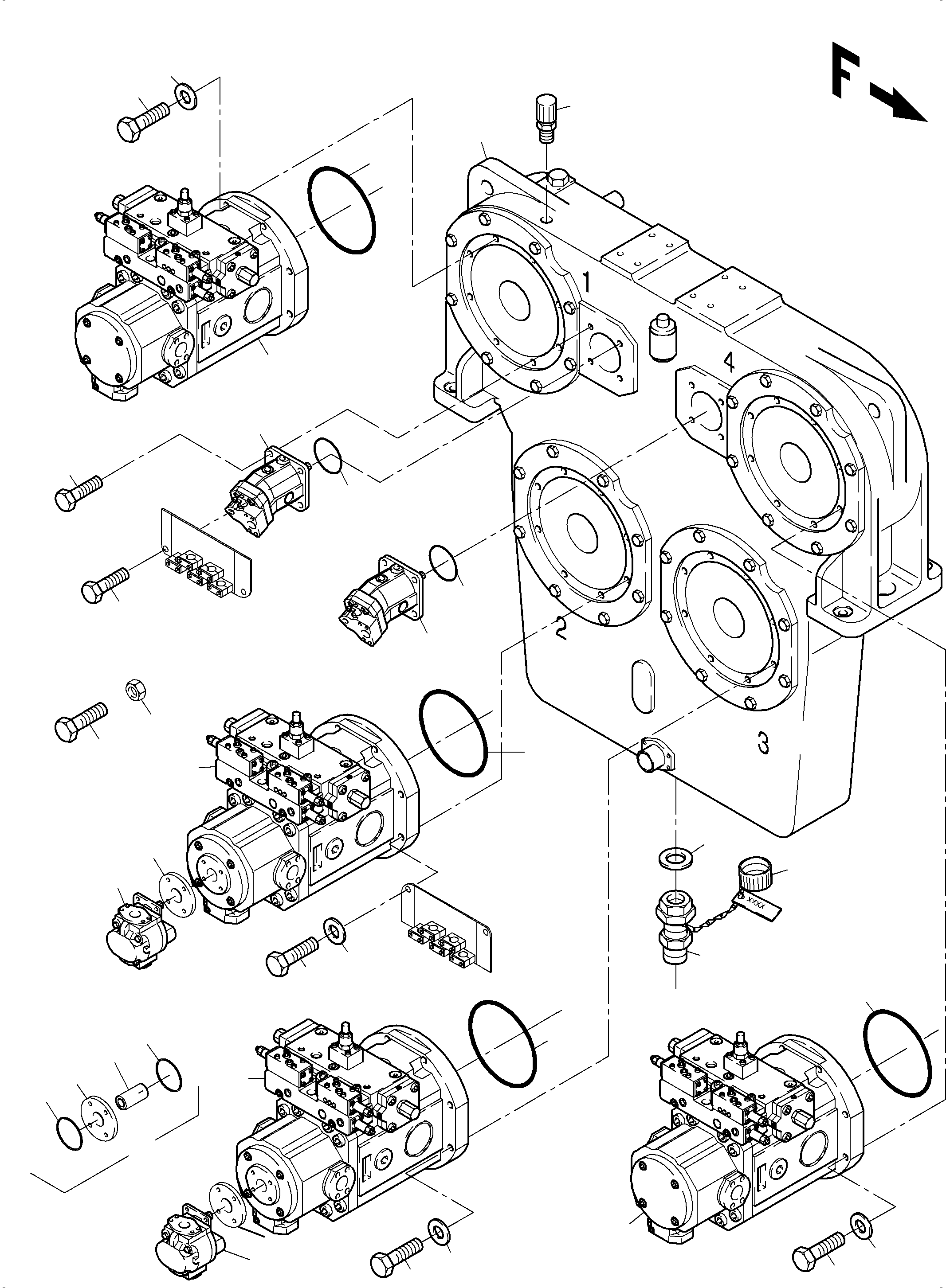 Cover assy. 956 894 40 KOMATSU