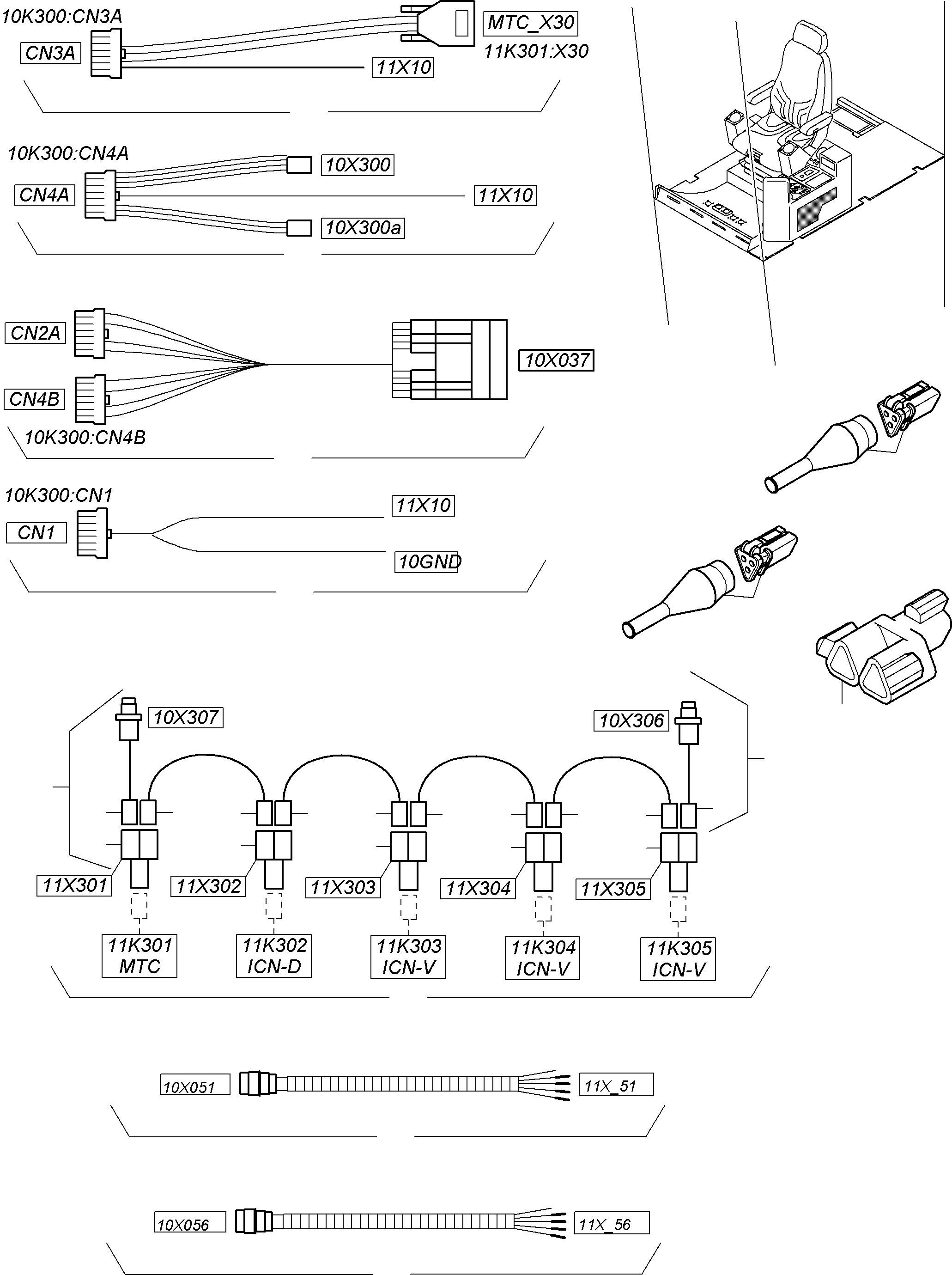 Жгут проводов 960 583 40 KOMATSU