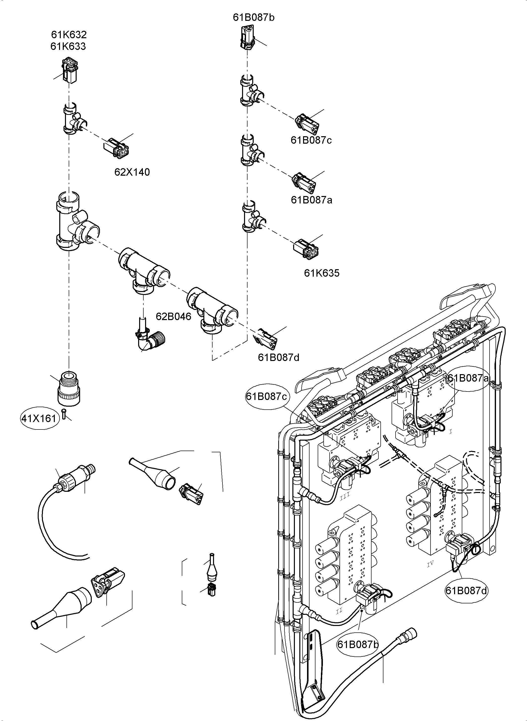 Clamp assy. 910 715 40 KOMATSU