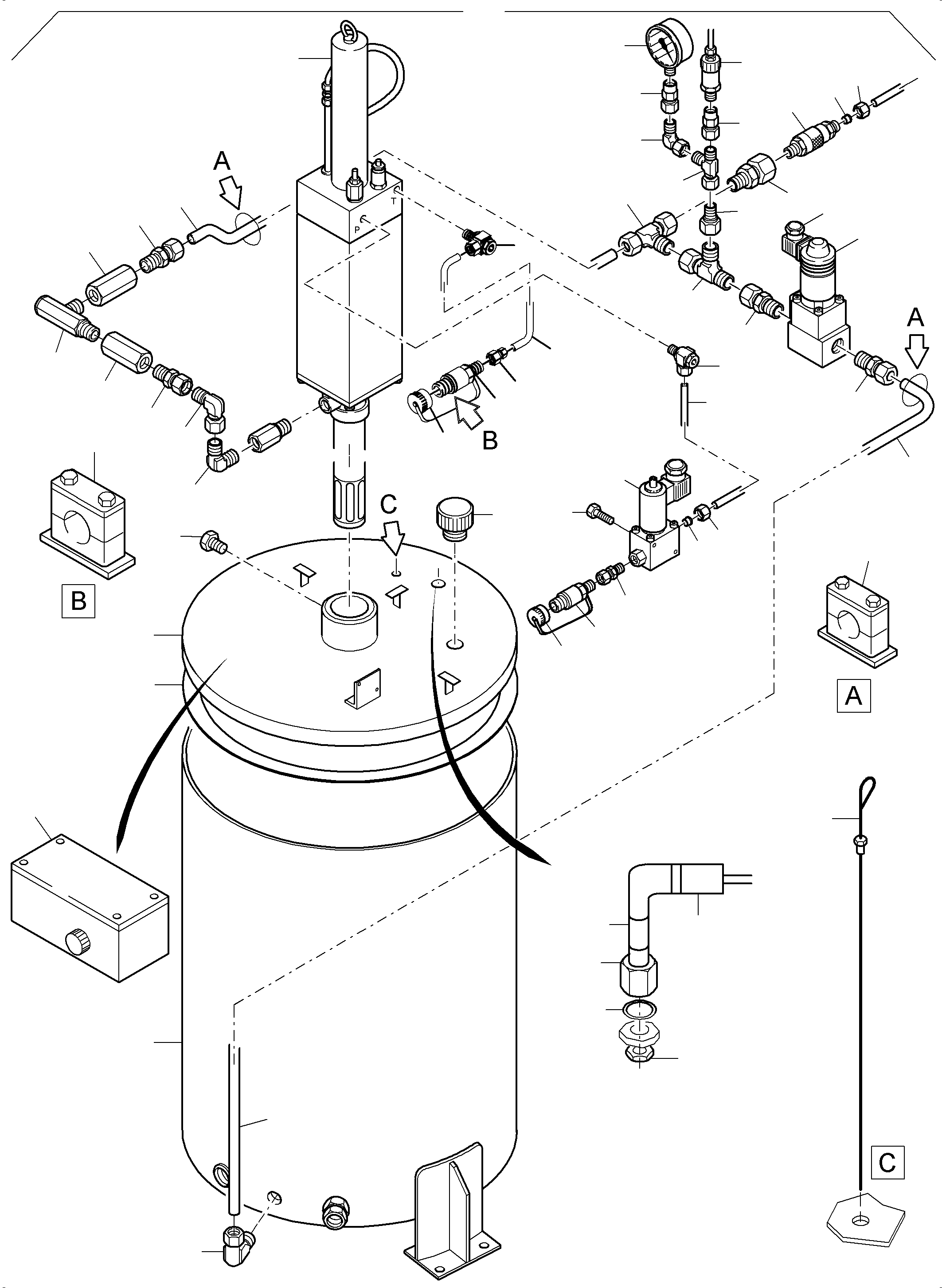 Lube pump station 950 441 40 KOMATSU