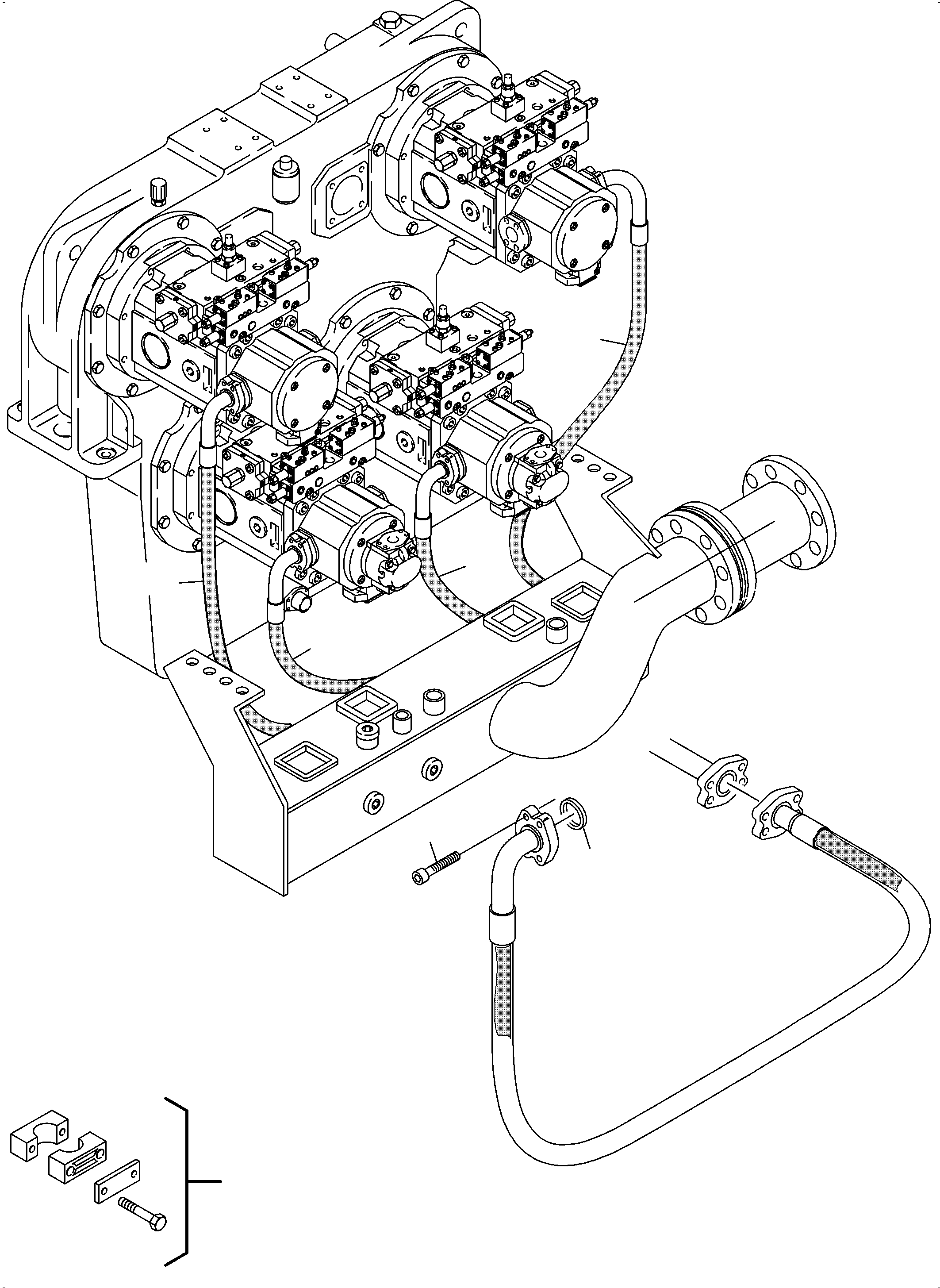 Защита шланга 896 607 40 KOMATSU