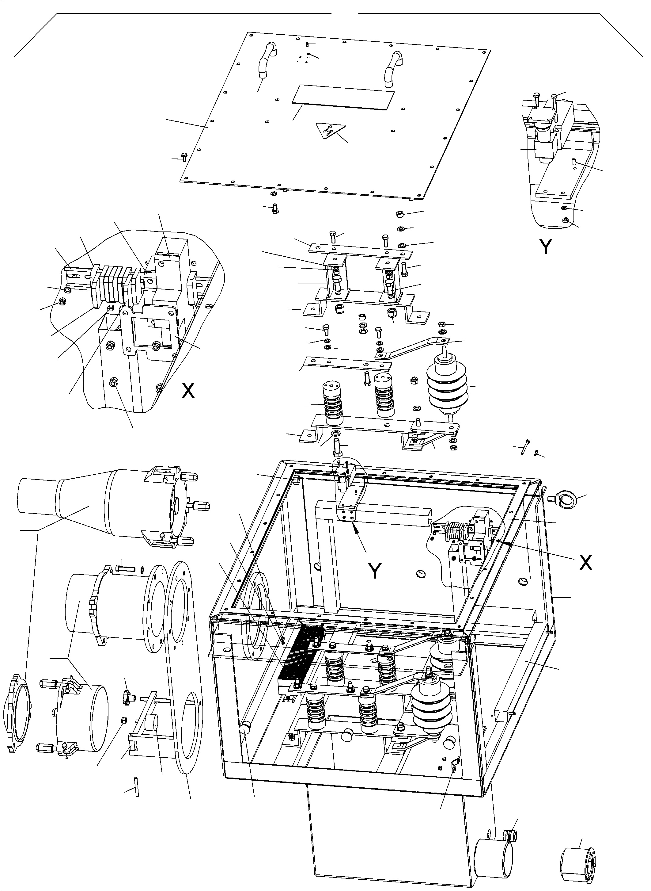 Connection box with overvoltage protection assy. 958 669 40 KOMATSU