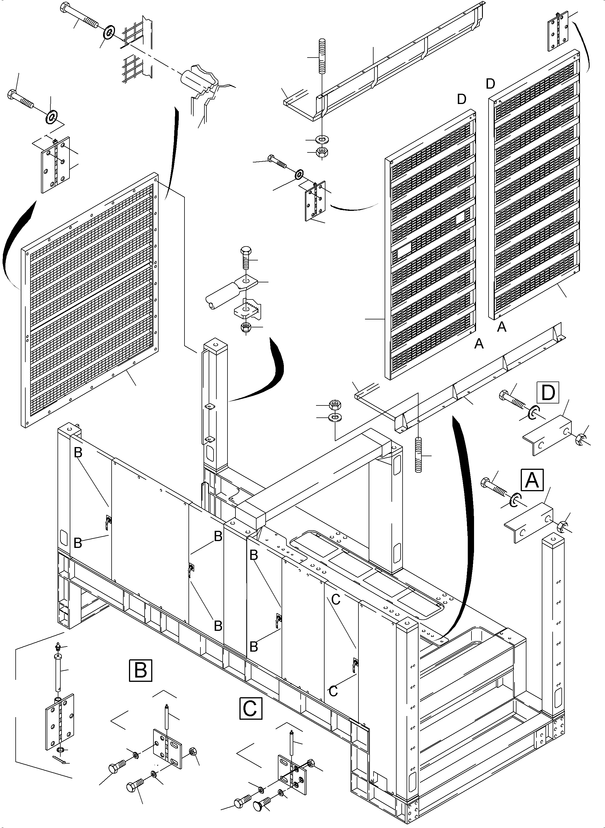 Angle assy. 960 960 40 KOMATSU