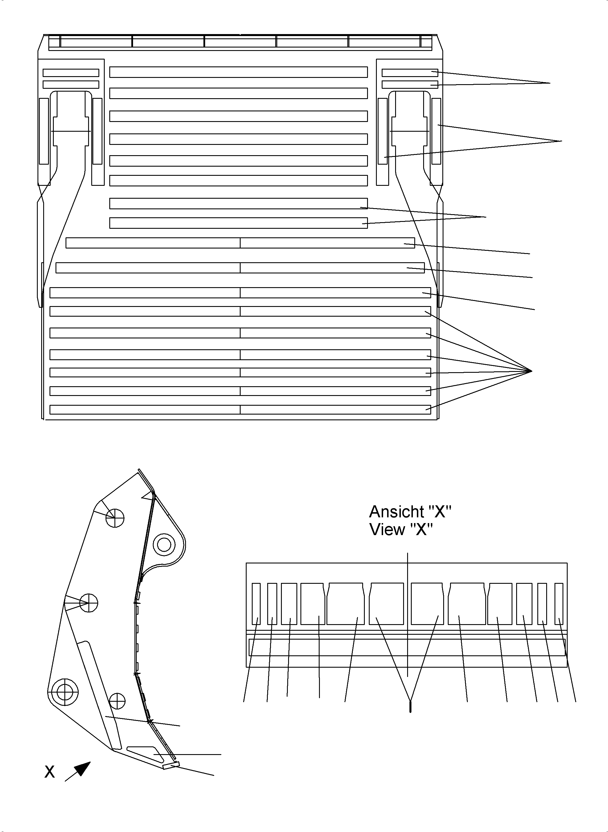 Plate 20x100x1650 674 442 40 KOMATSU