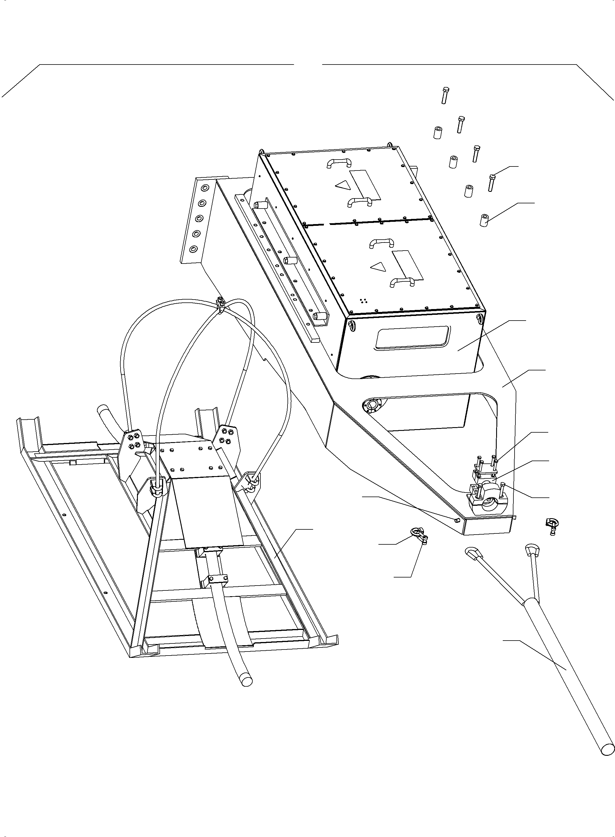 Lifting device for cable, weldment 796 787 93 KOMATSU