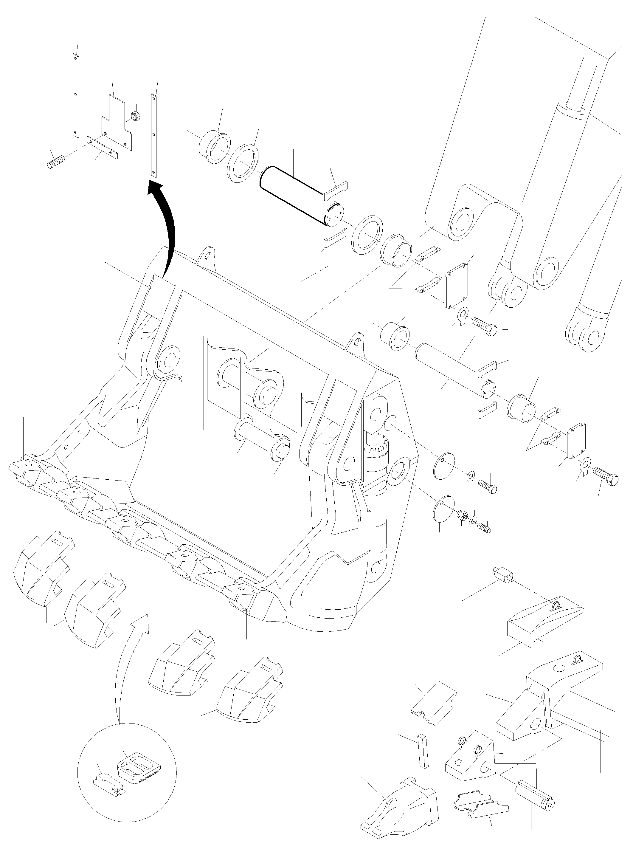 Tooth adapter set 798 559 73 KOMATSU