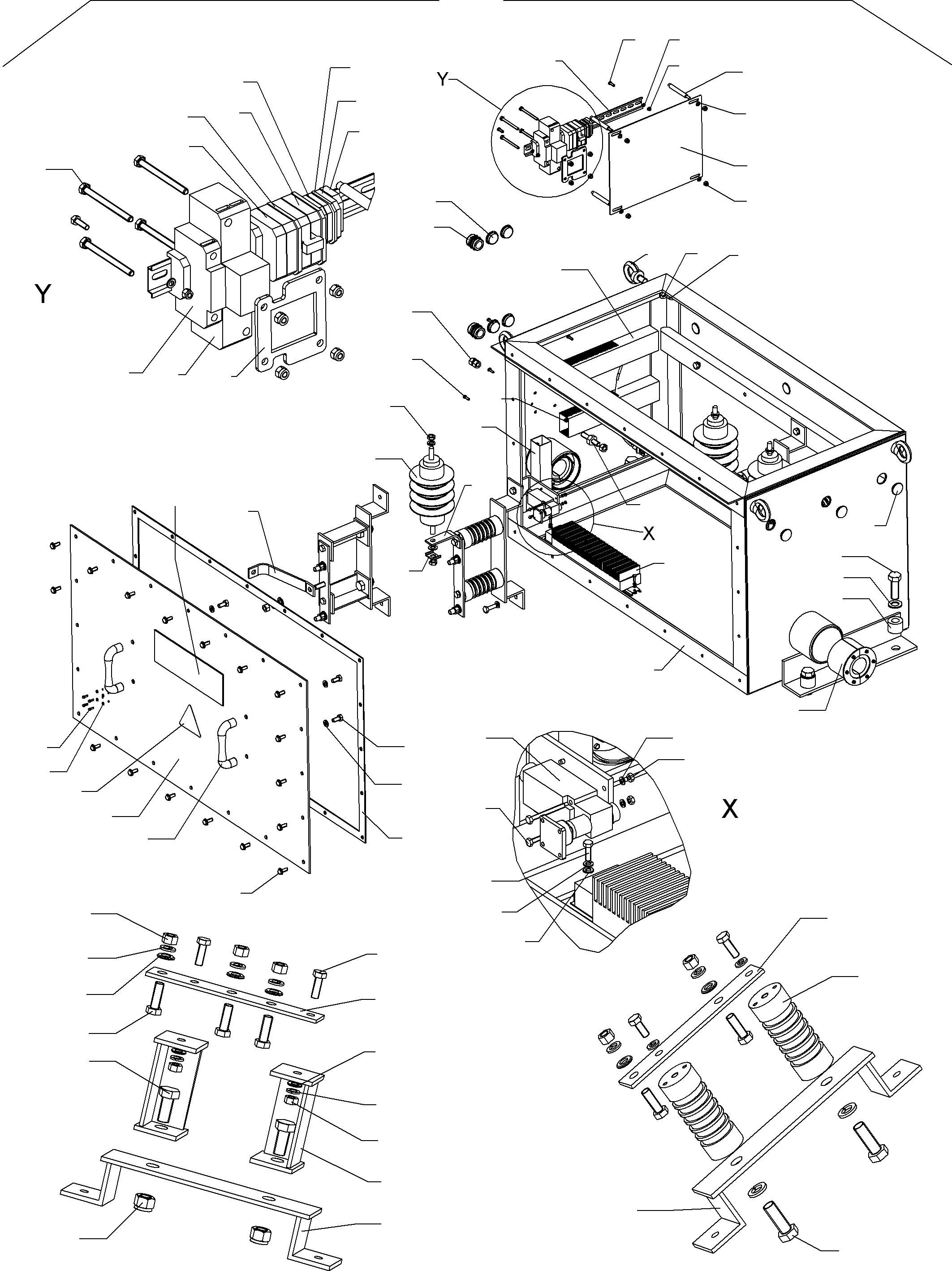 Connection box with overvoltage protection assy. 798 420 73 KOMATSU