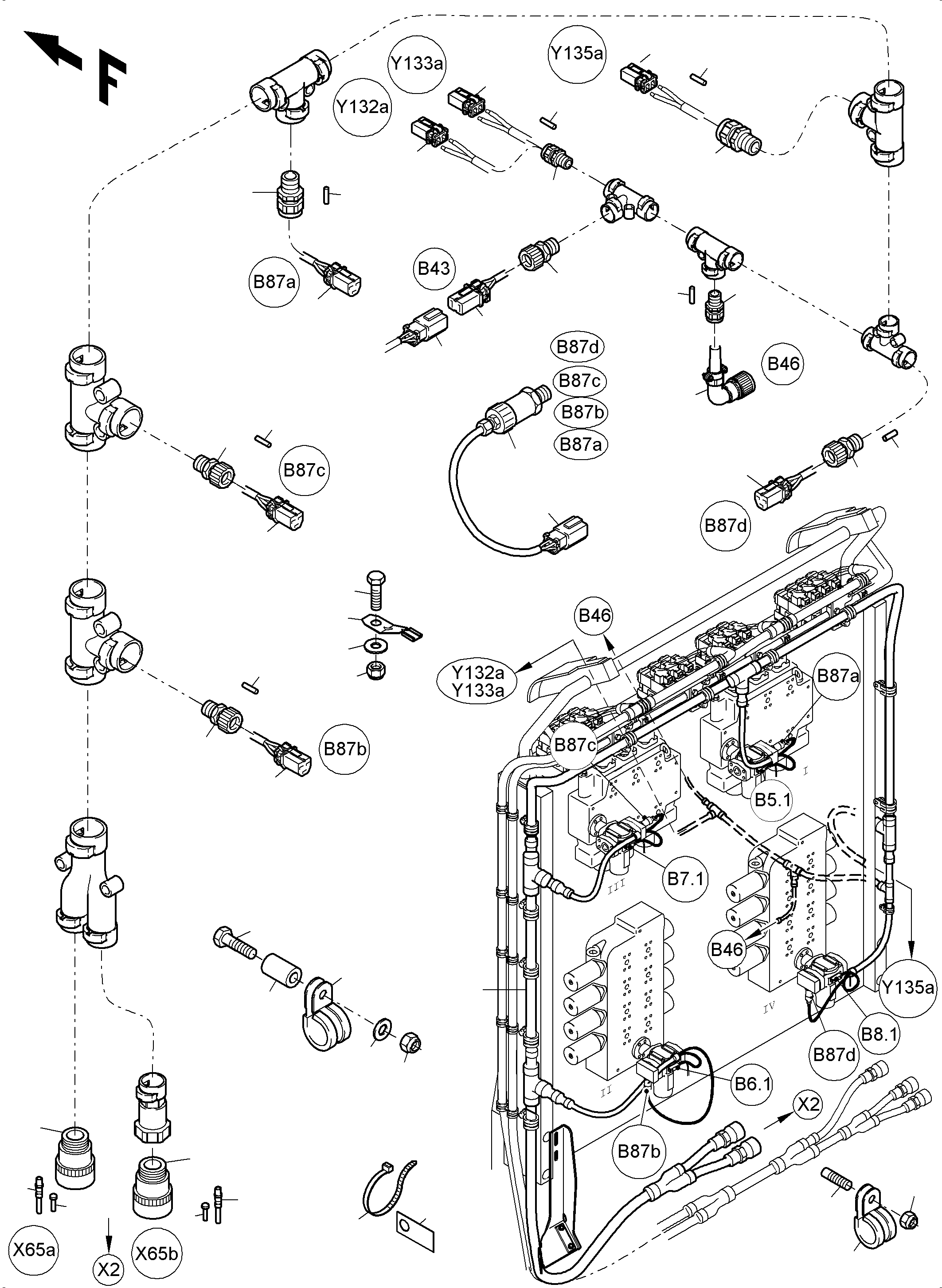 Harness control plates 948 884 40 KOMATSU