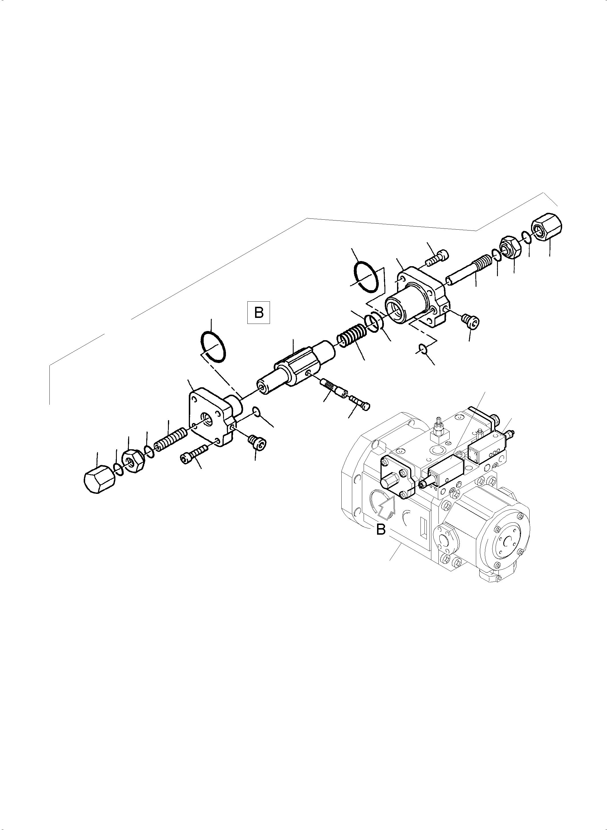 Seal kit ,pilot valve to fig. 120 798 759 73 KOMATSU