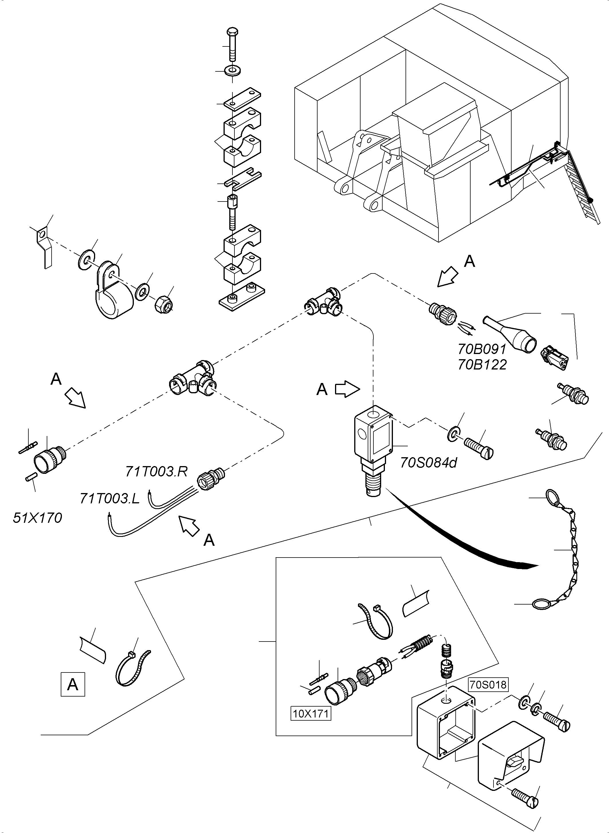 Harness - ladder 971 663 40 KOMATSU