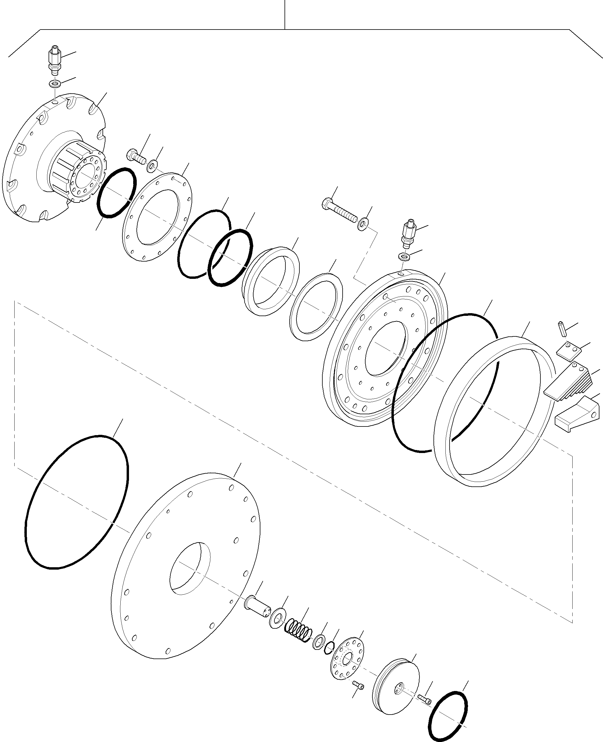 Coupling assy. 950 743 40 KOMATSU
