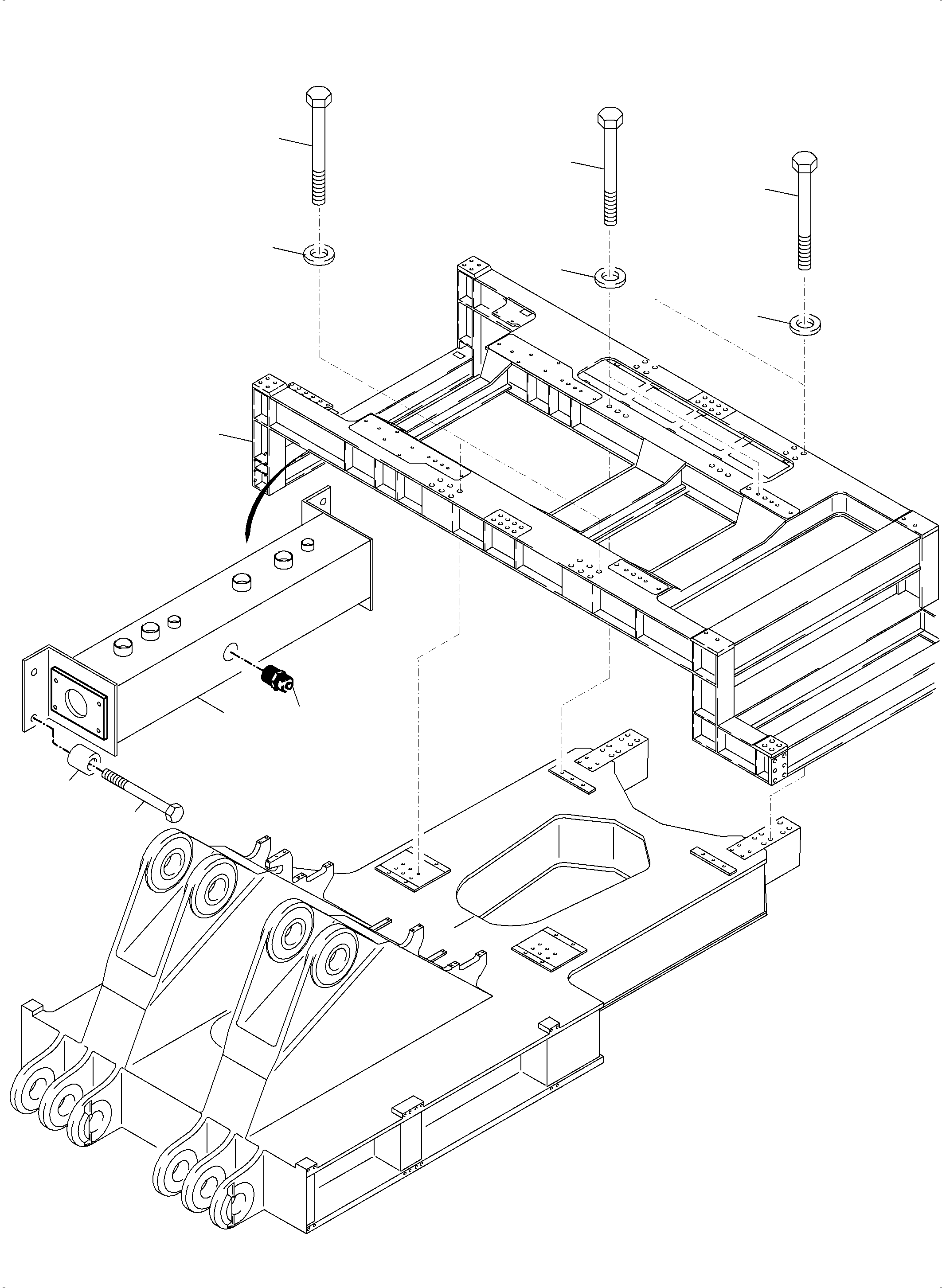 Power frame 959 211 40 KOMATSU