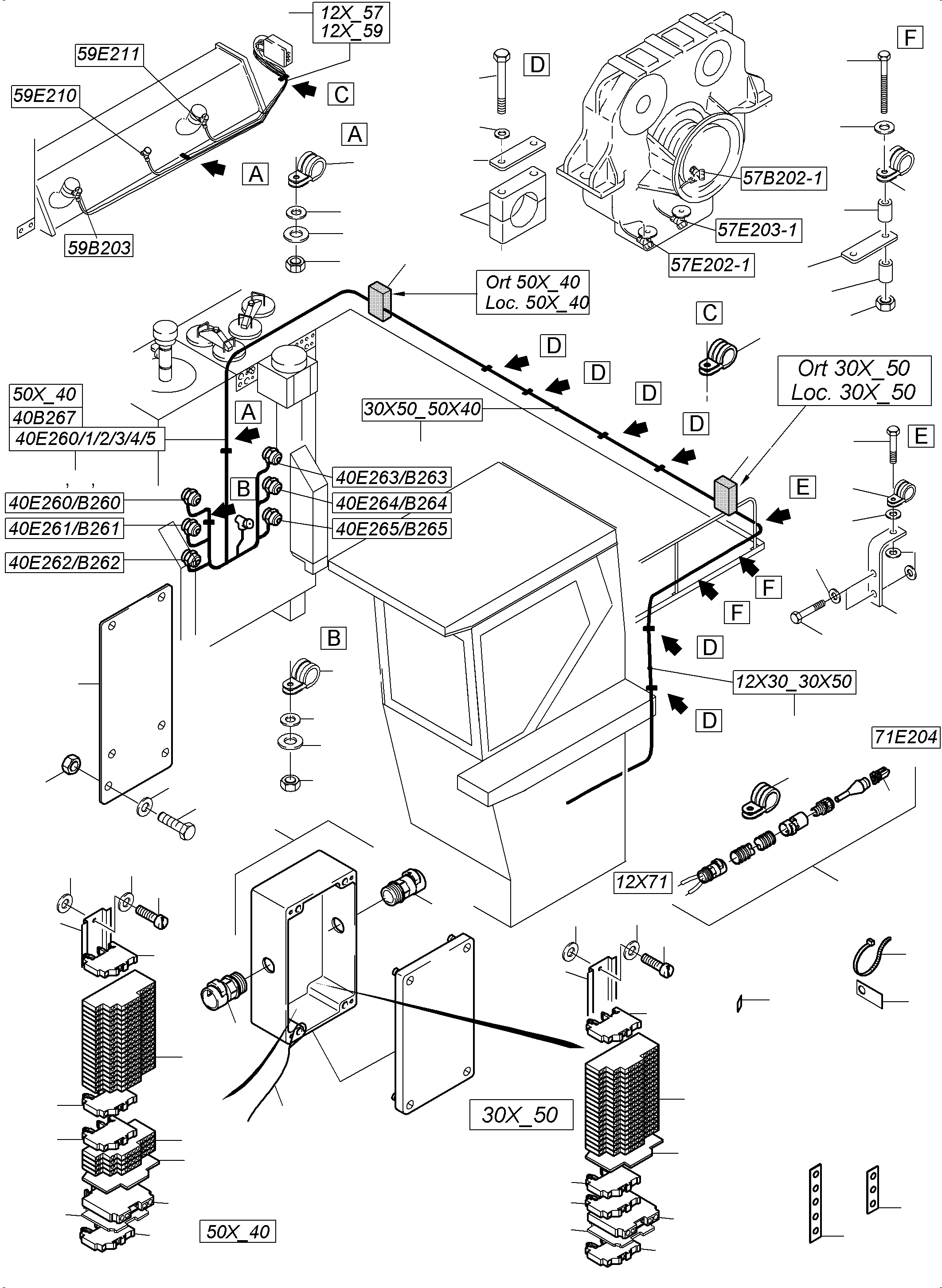Junction box assy. 979 044 40 KOMATSU