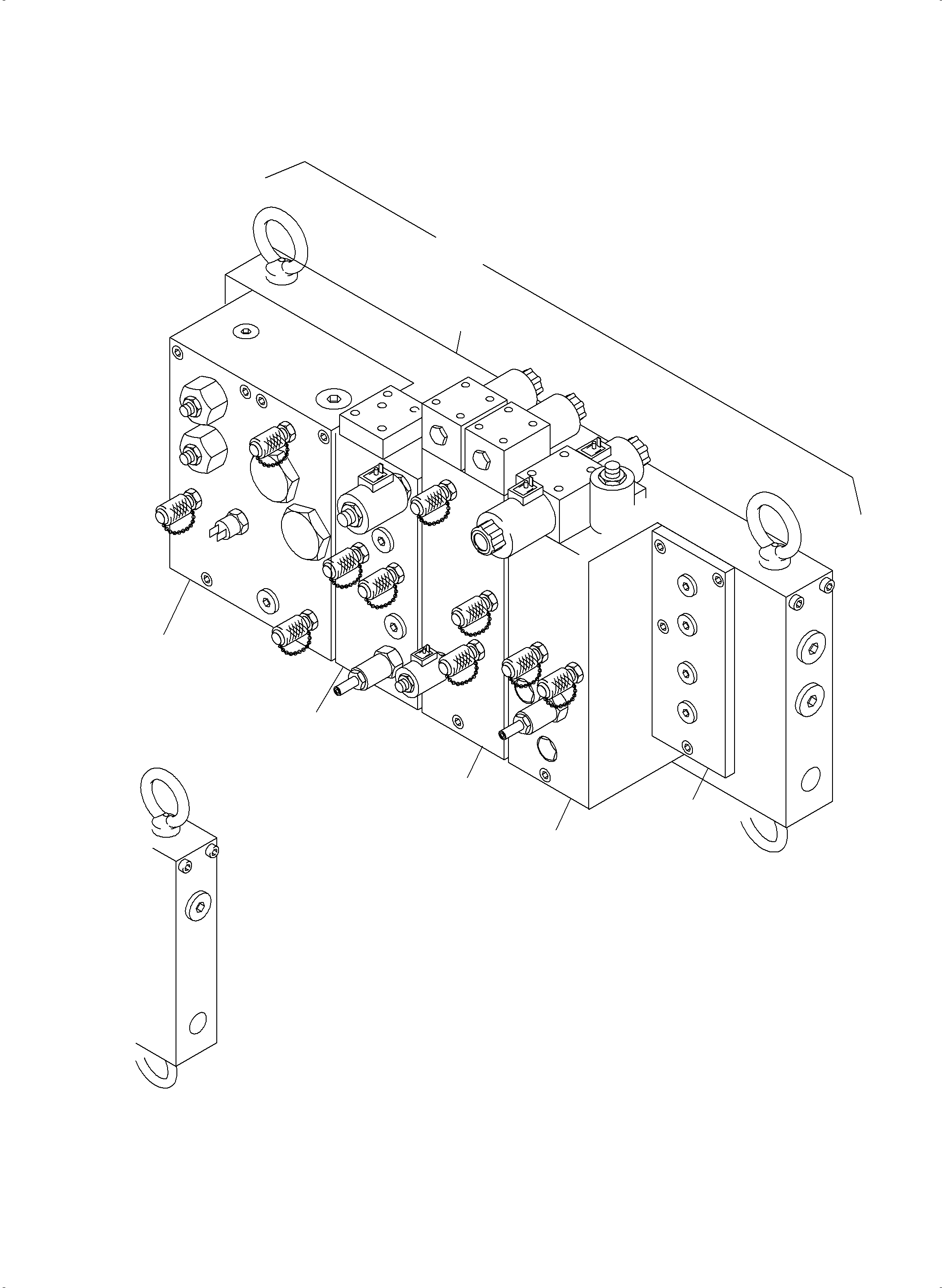Cartridge block 951 154 40 KOMATSU