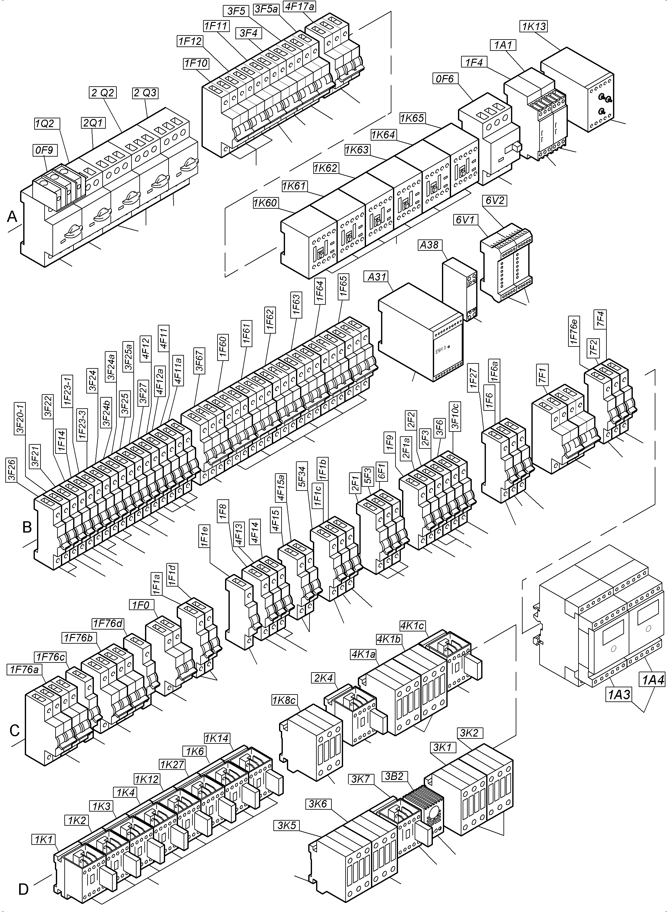 Relais 798 201 73 KOMATSU