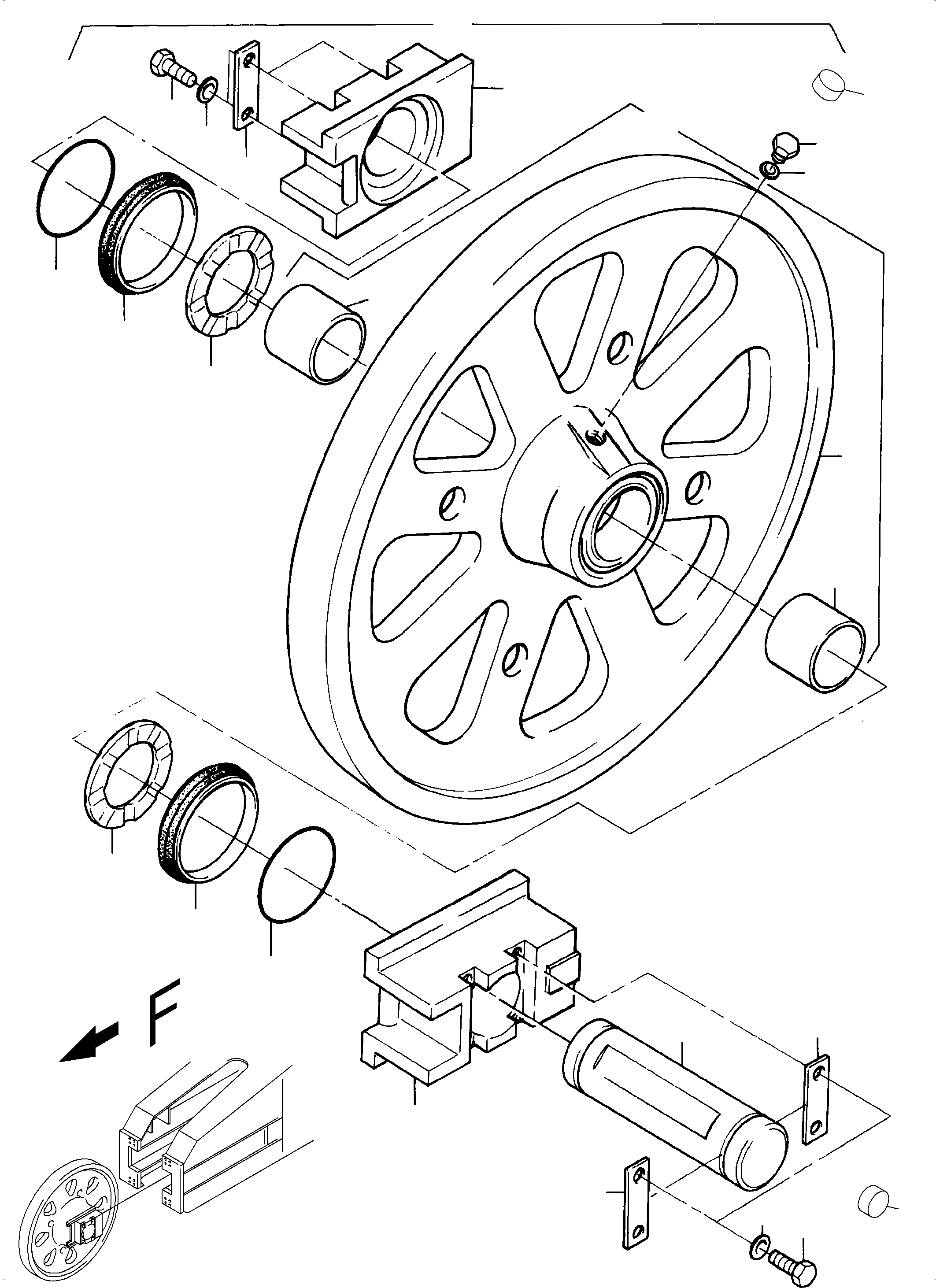 Stop washer 970 686 40 KOMATSU