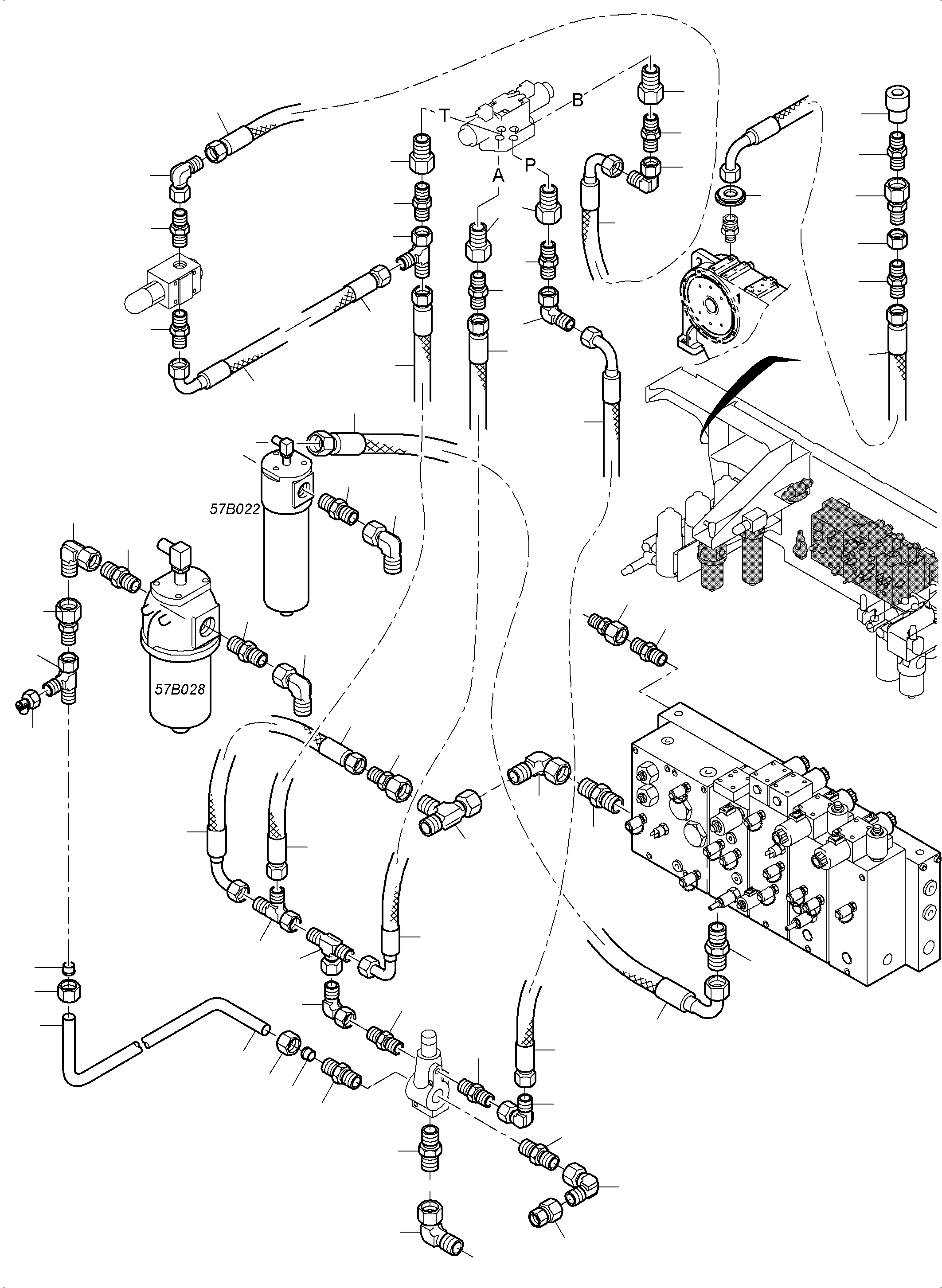 Pipe assy. Ø 28 965 782 40 KOMATSU