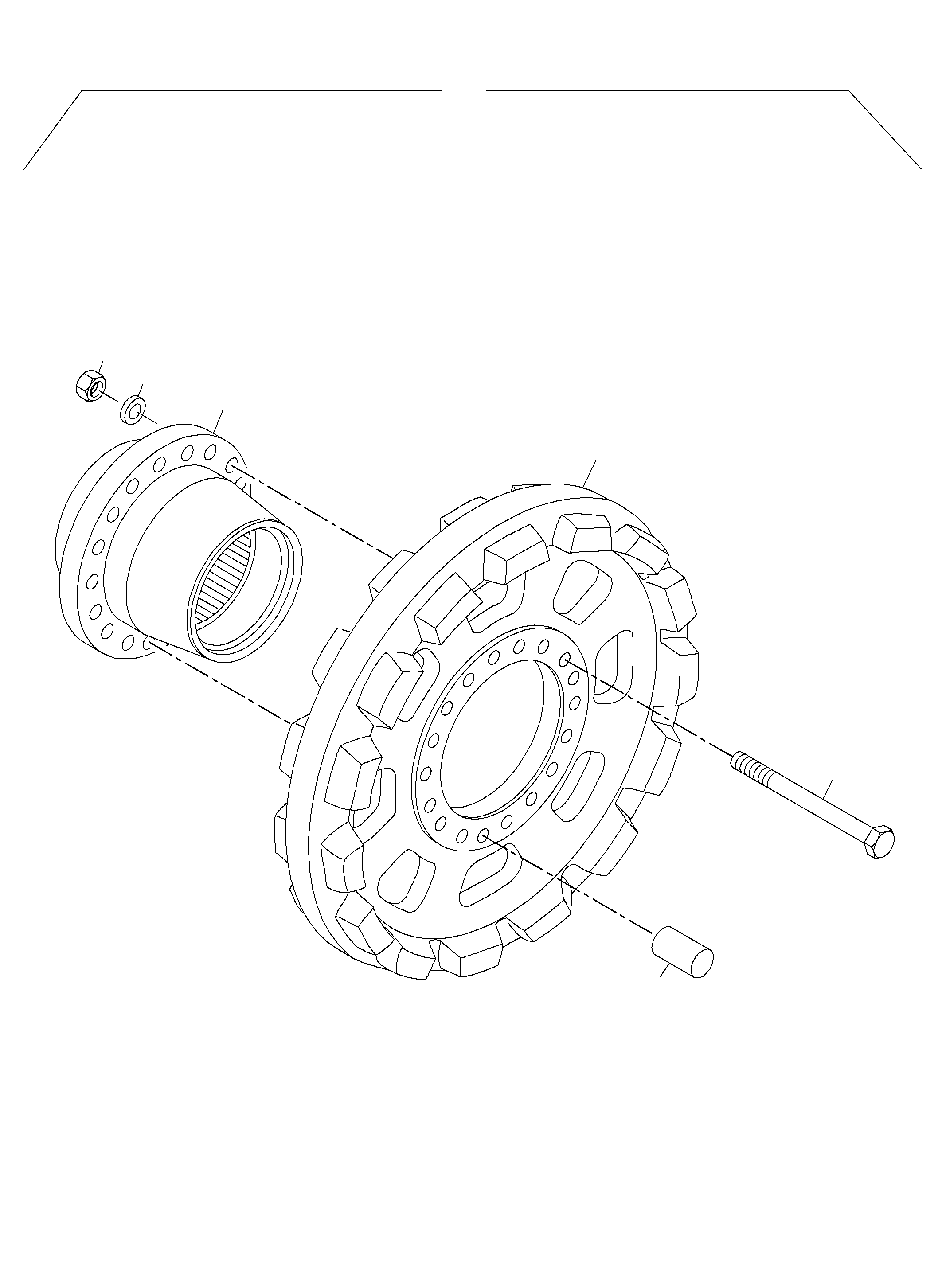 Drive sprocket assy. (cold weather design) 970 802 40 KOMATSU