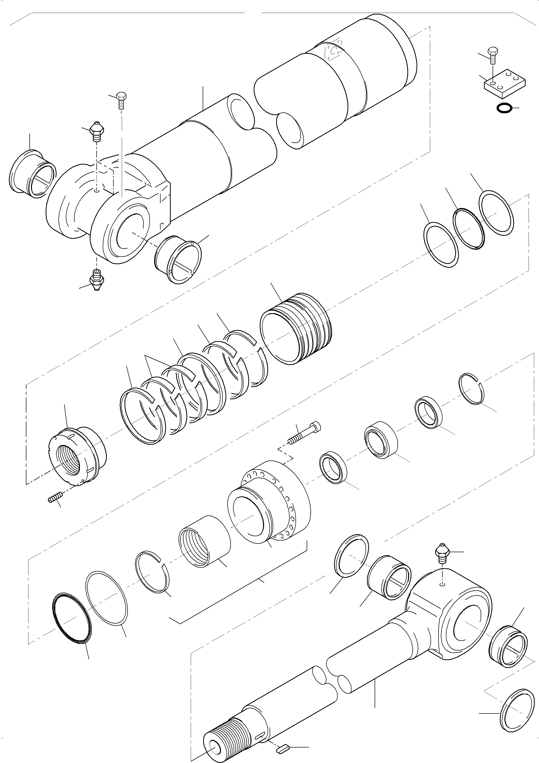 Hydraulic cylinder 990 003 40 KOMATSU