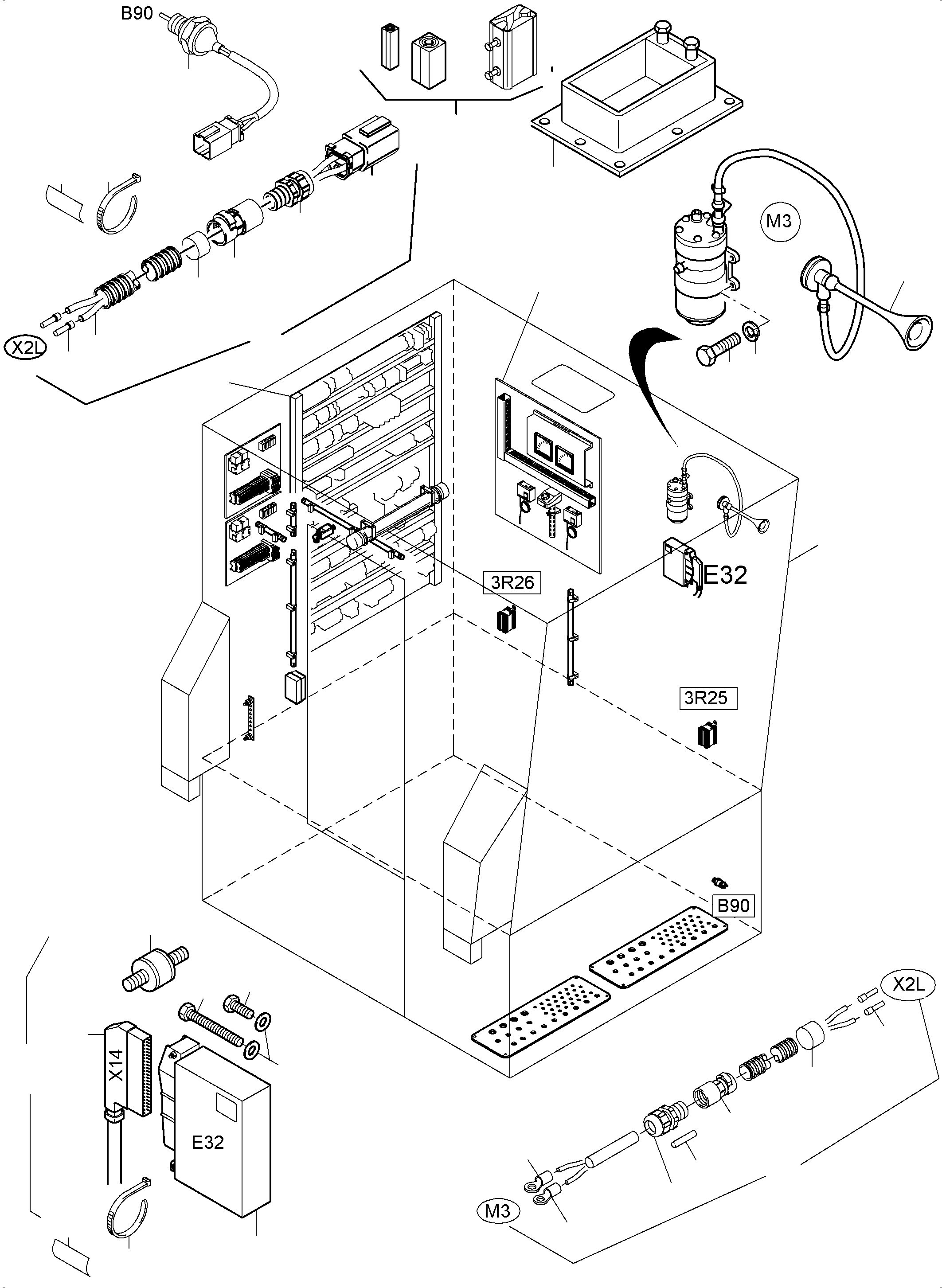 Assembly box 978 135 40 KOMATSU
