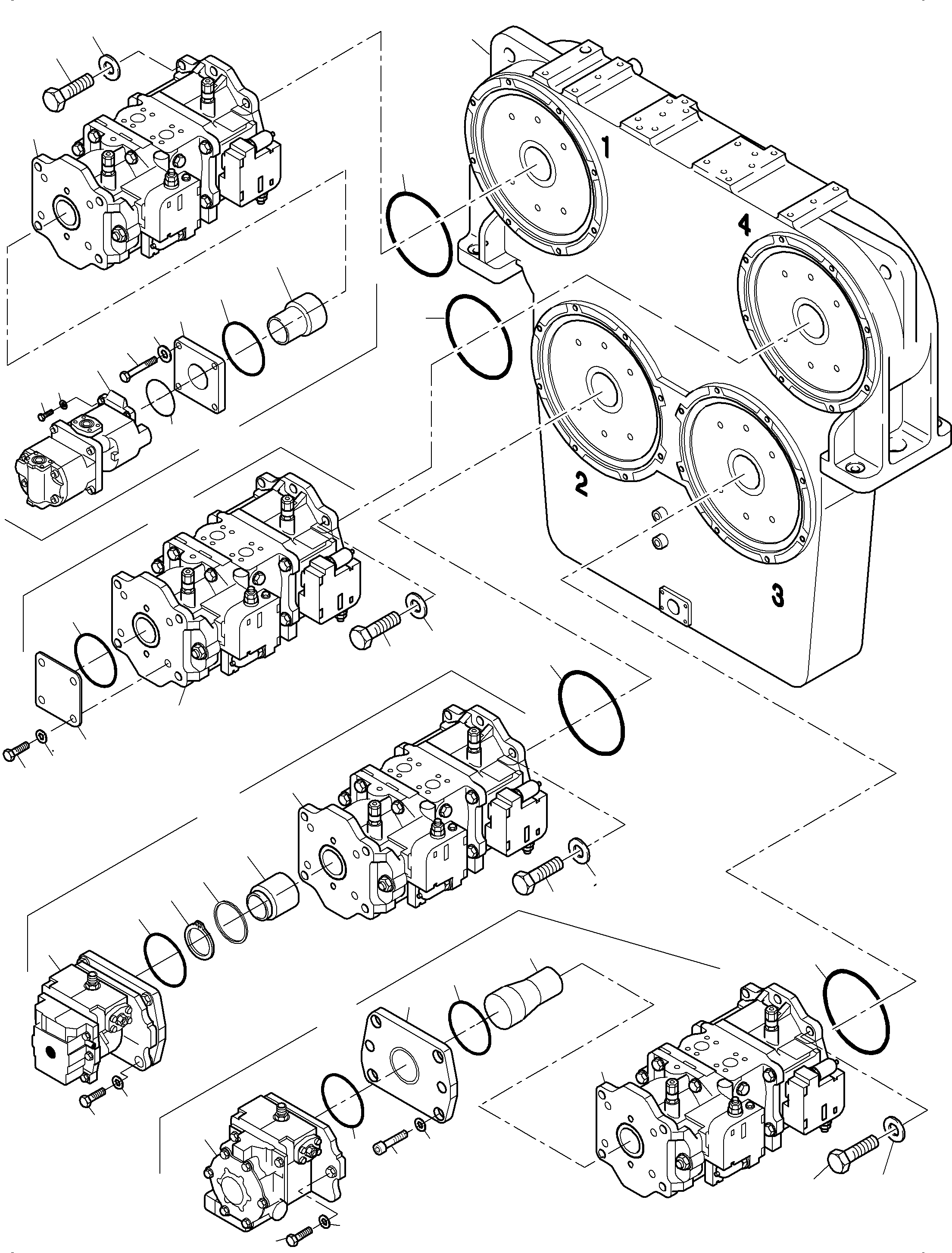 Main pump 7082K01210 KOMATSU