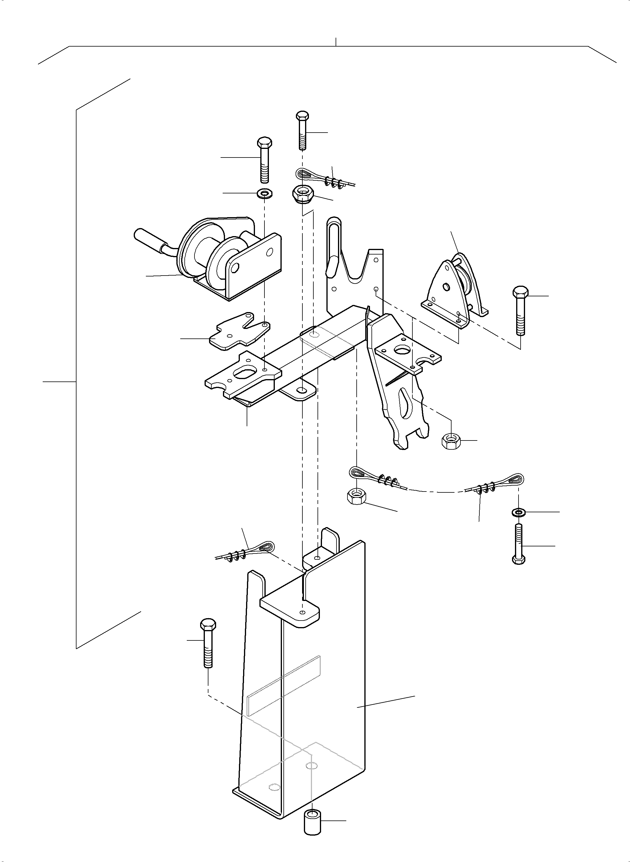 Winch assy. 979 341 40 KOMATSU