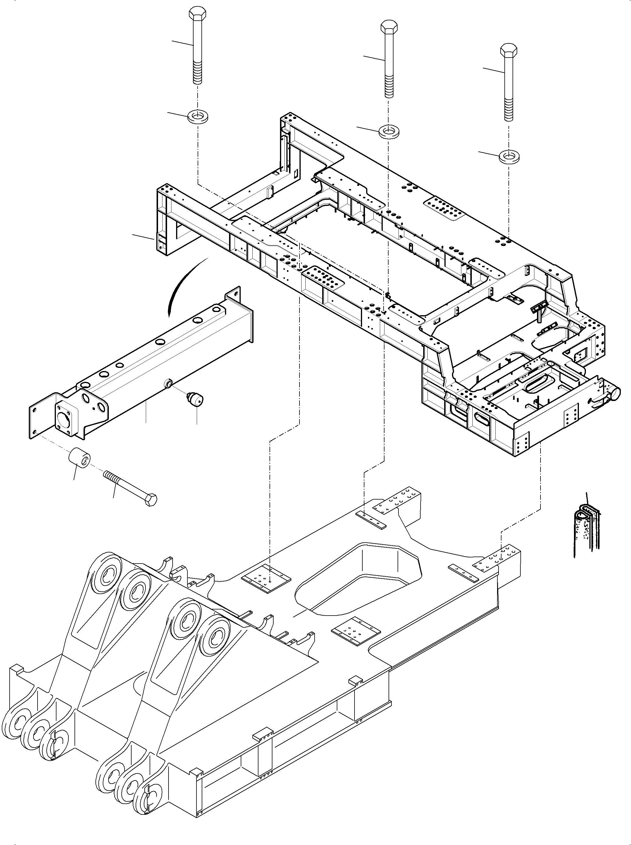 Power frame 981 800 40 KOMATSU