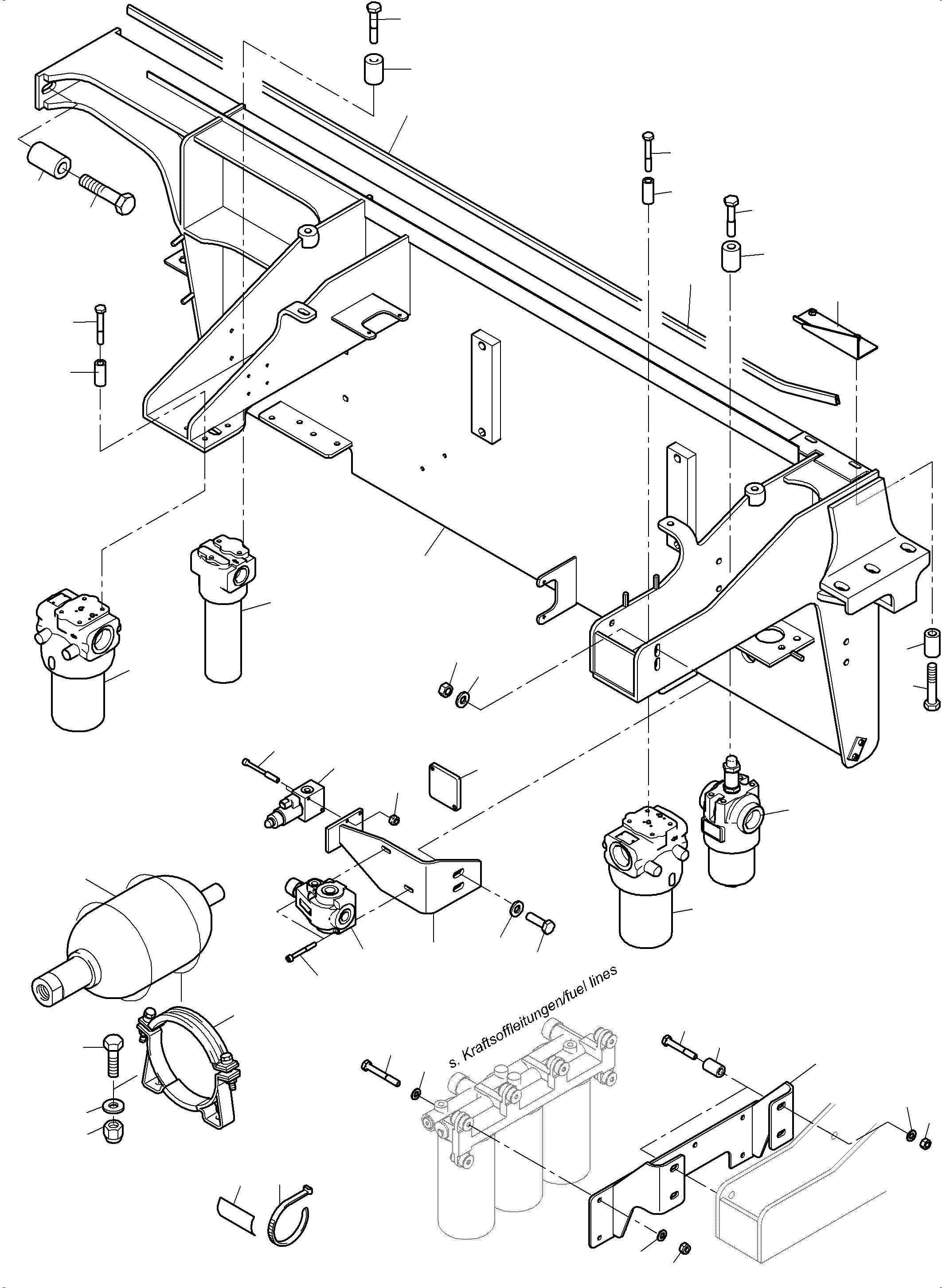 Control- and filter plate 985 213 40 KOMATSU