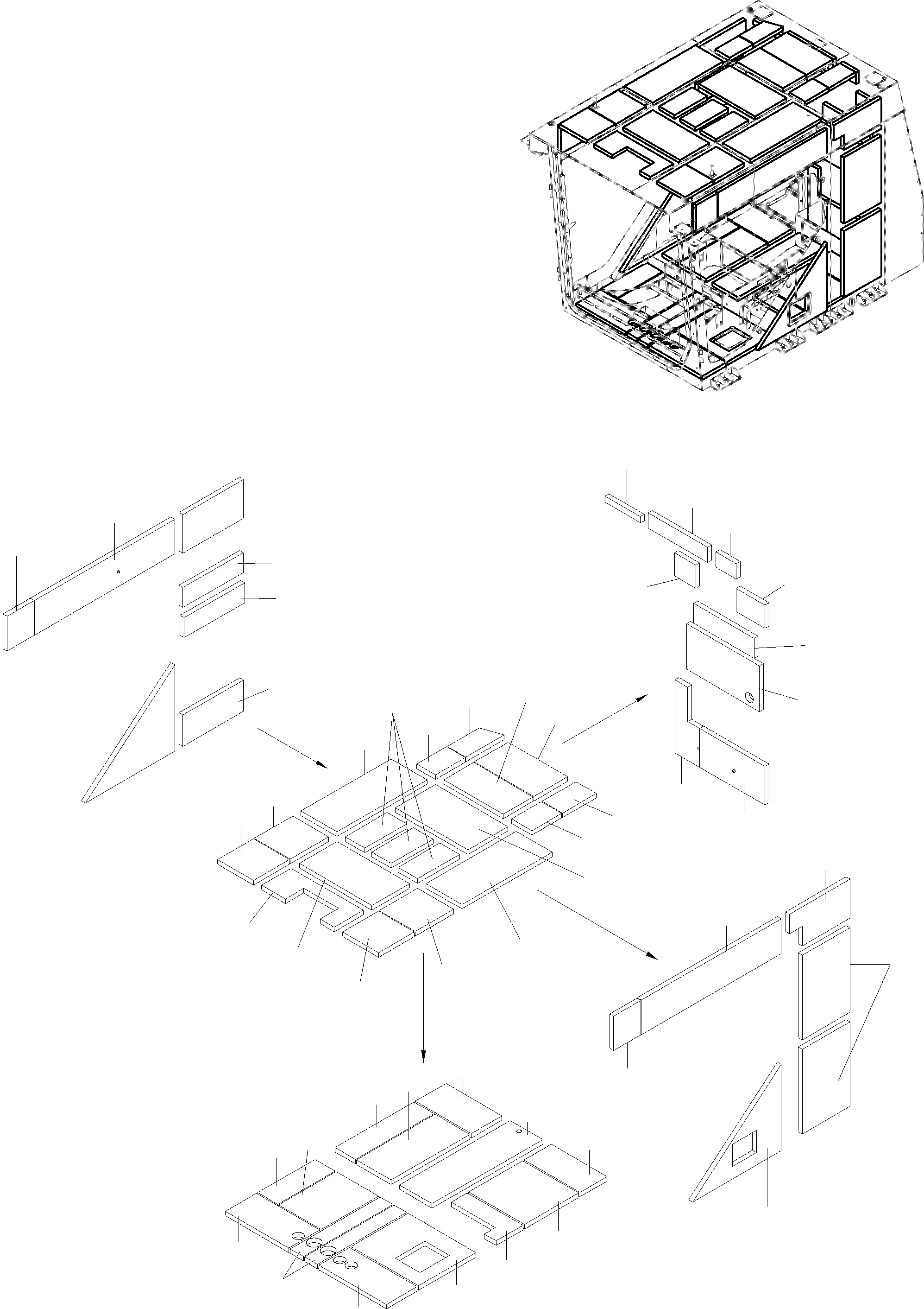 Insulation board 790 433 73 KOMATSU