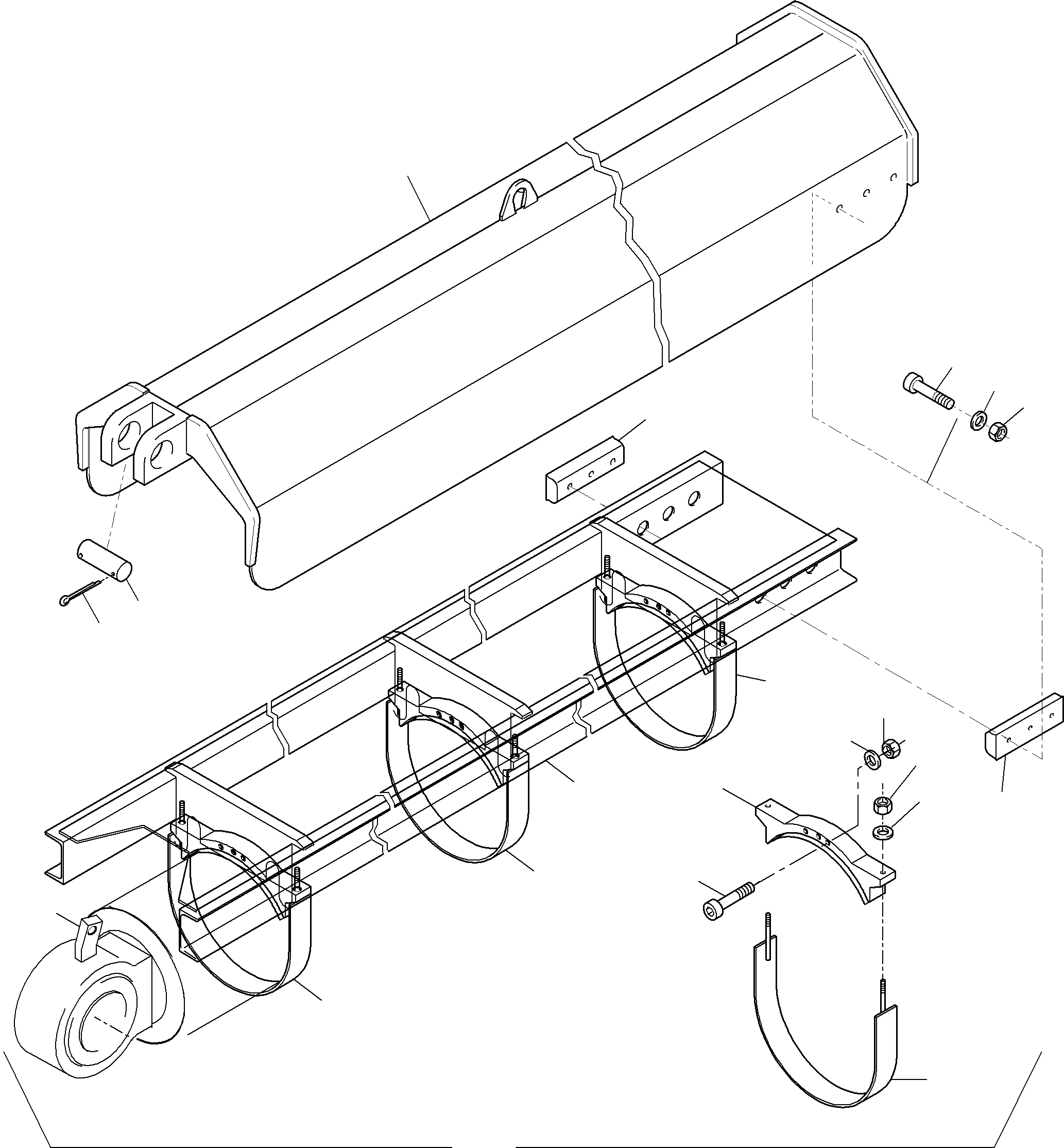 Guide rail 984 930 40 KOMATSU