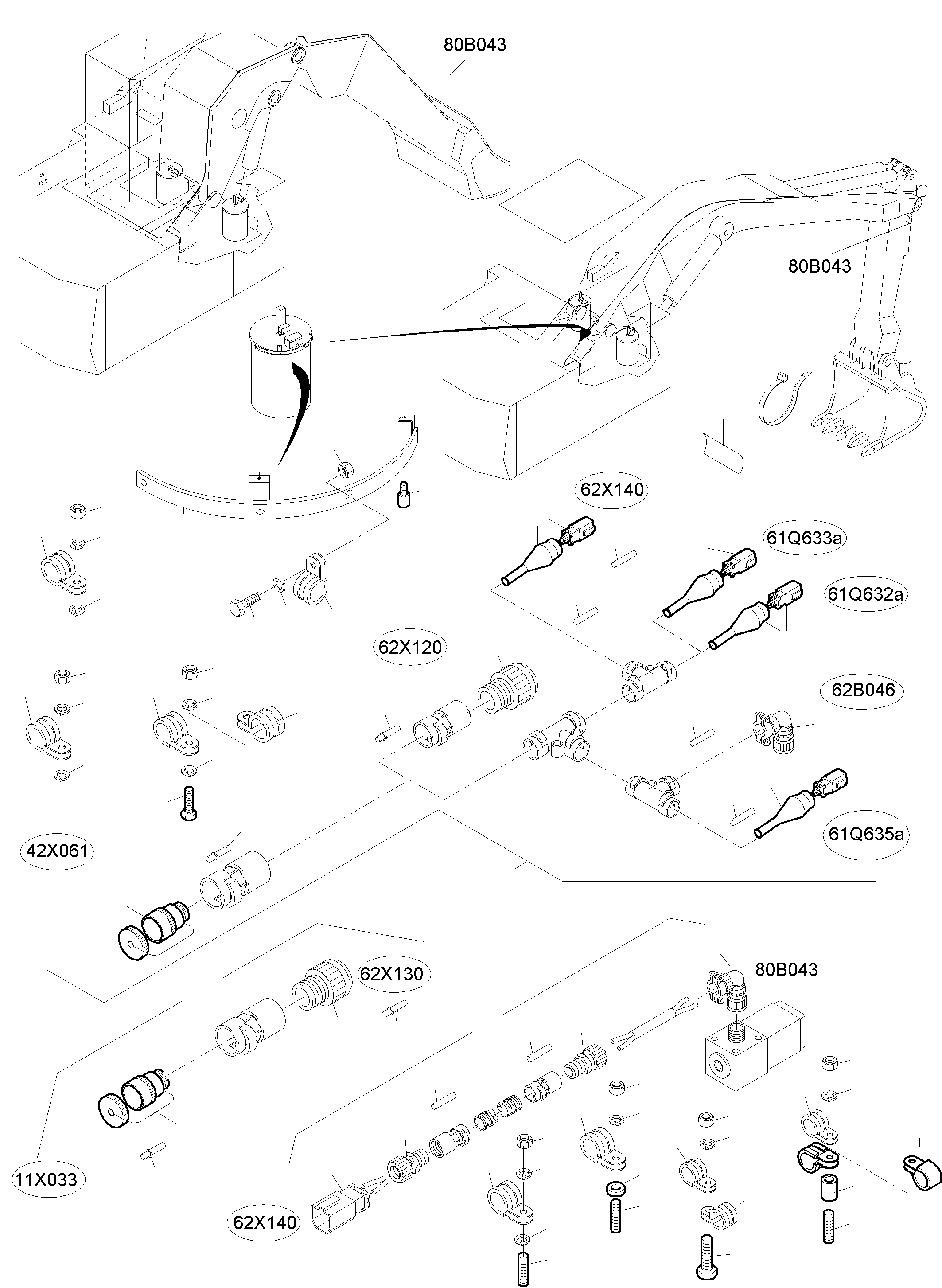 Жгут проводов 987 360 40 KOMATSU