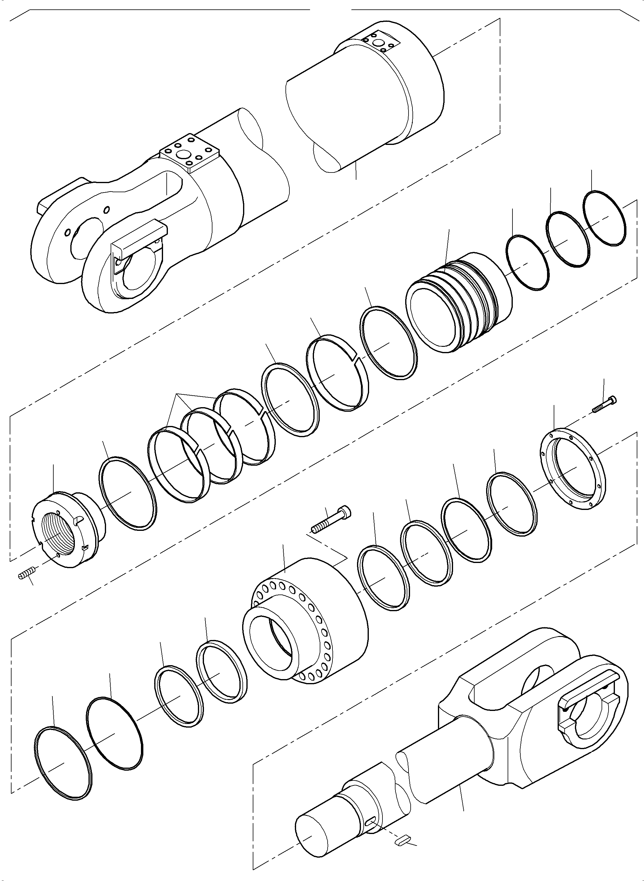 Sealing flange 992 054 40 KOMATSU
