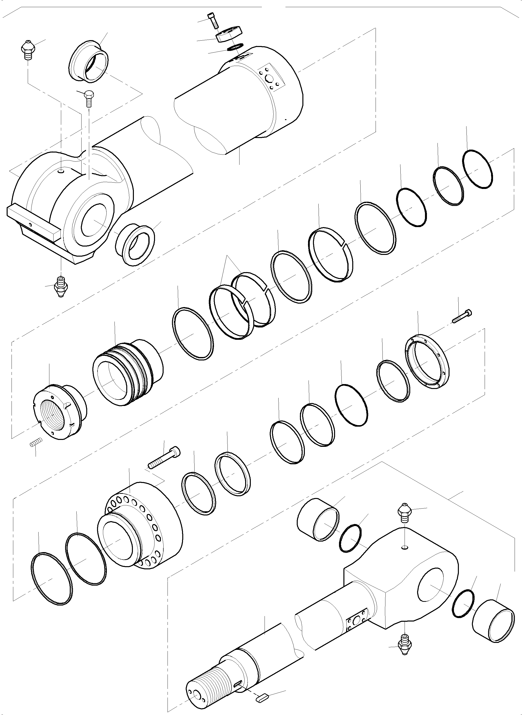 Sealing flange 992 058 40 KOMATSU