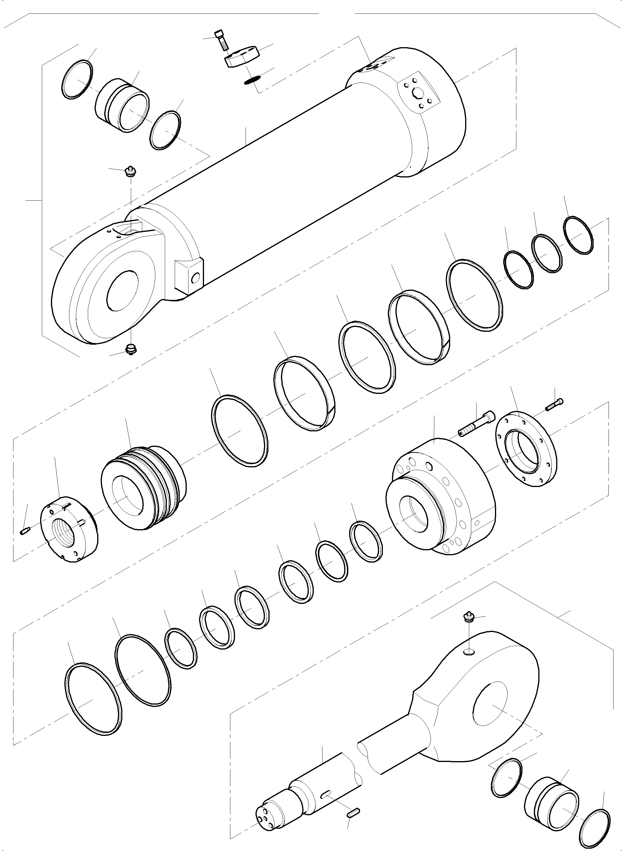 Sealing flange 992 064 40 KOMATSU