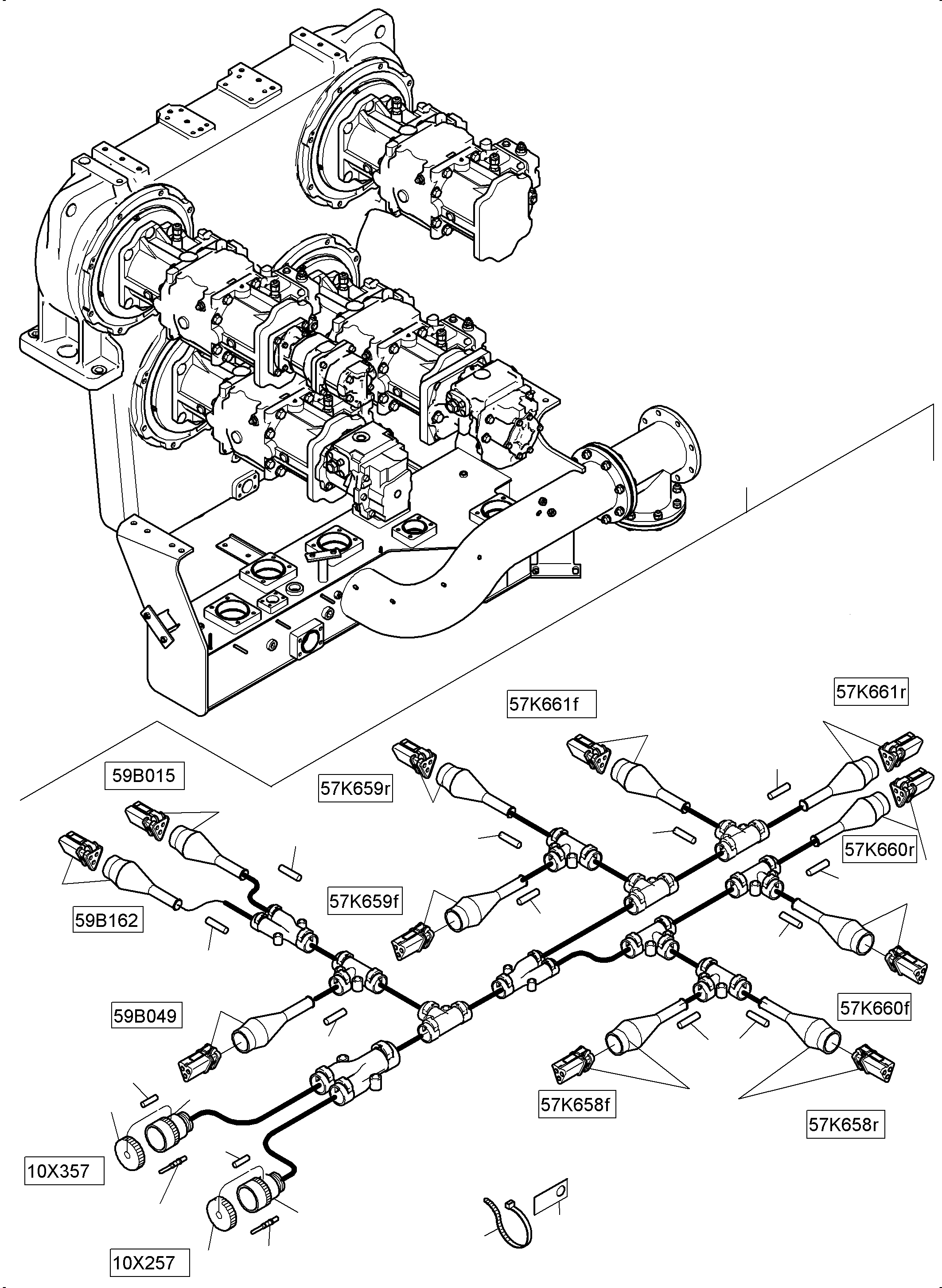 Cable retainer 992 690 40 KOMATSU