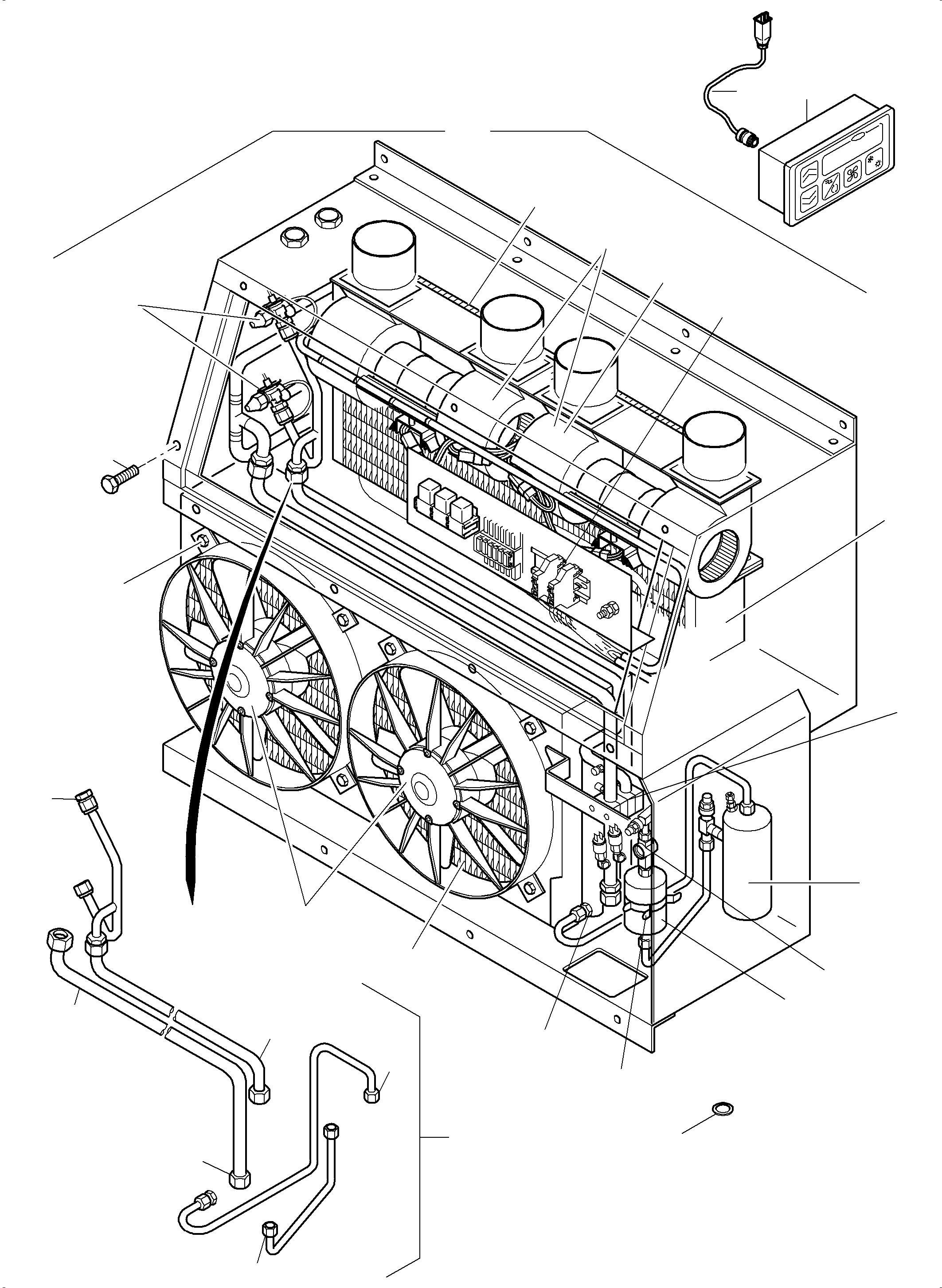Air conditioning unit 790 458 73 KOMATSU