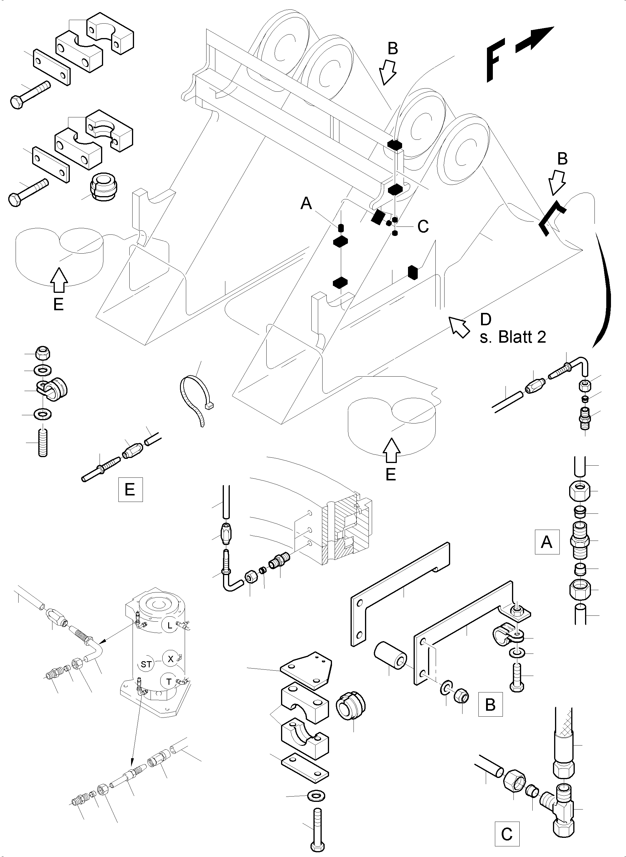 Пластина 989 557 40 KOMATSU