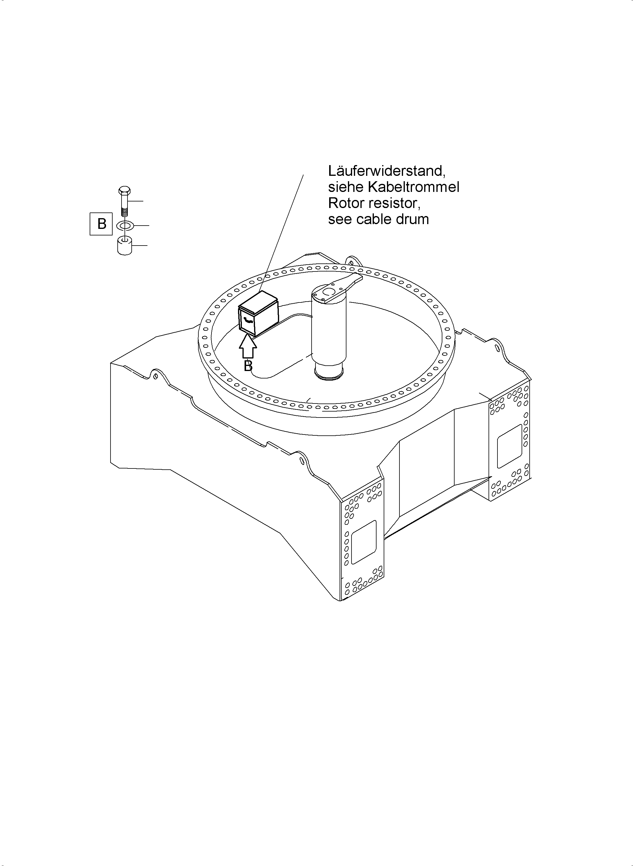 Rotor resistor assy. 798 821 73 KOMATSU
